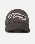 Ed Hardy Distressed Strapback Cap Washed Black
