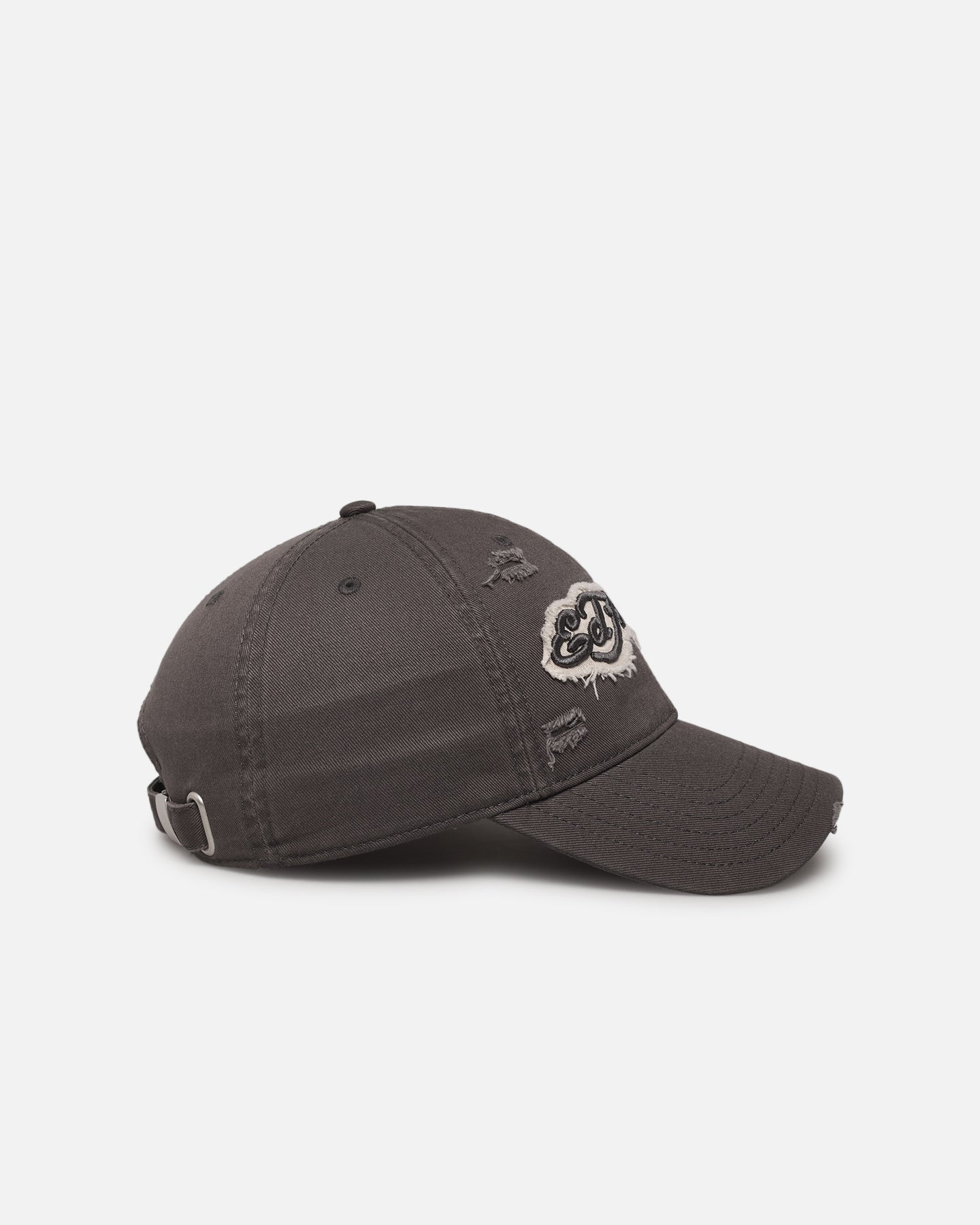 Ed Hardy Distressed Strapback Cap Washed Black