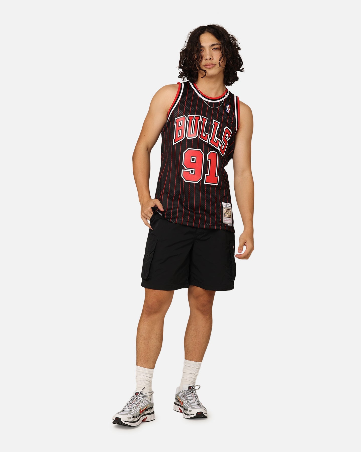 Mitchell & Ness Chicago Bulls Dennis Rodman #91 NBA Swingman Jersey Black/Red