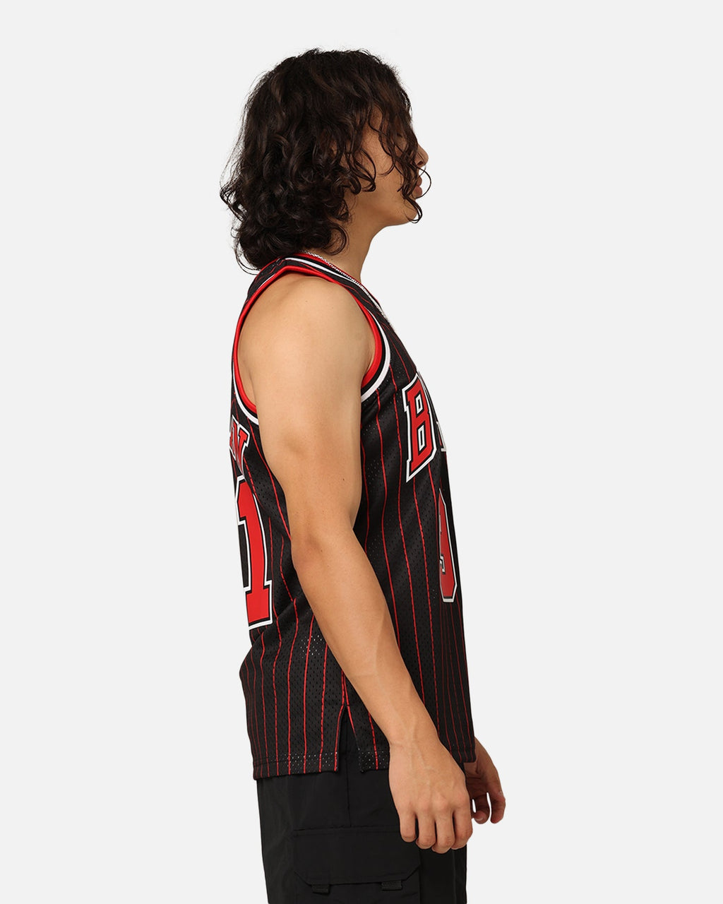 Mitchell & Ness Chicago Bulls Dennis Rodman #91 NBA Swingman Jersey Black/Red