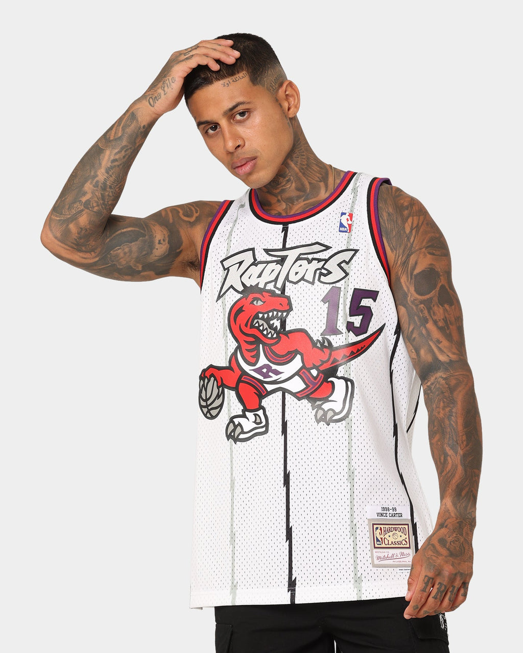 Mitchell & Ness Toronto Raptors Vince Carter '98-'98 #15 Swingman Jersey White