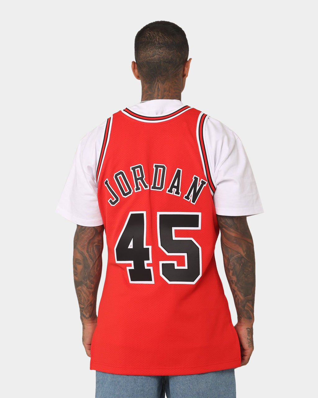 Mitchell & Ness Chicago Bulls Michael Jordan #45 Road '94-'95 Authentic Jersey Red