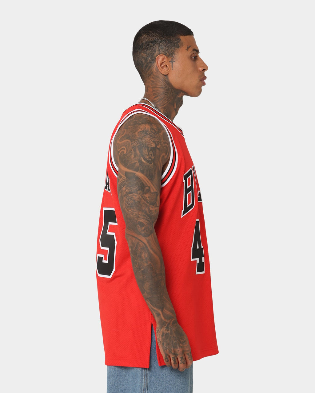 Mitchell & Ness Chicago Bulls Michael Jordan #45 Road '94-'95 Authentic Jersey Red