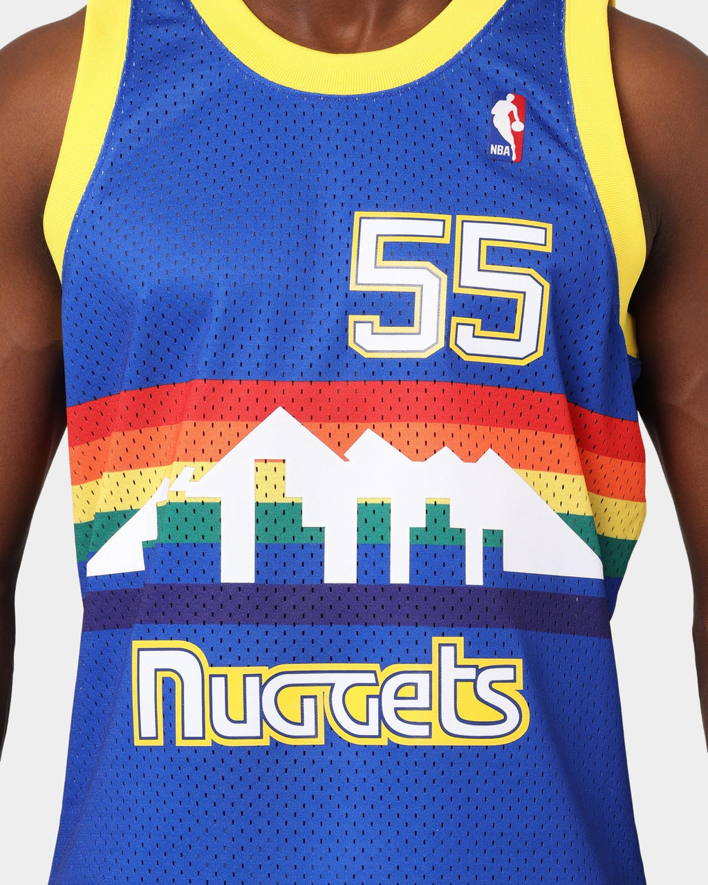 Mitchell & Ness Denver Nuggets Dikembe Mutombo #55 RD '91-'92 Swingman Jersey Royal