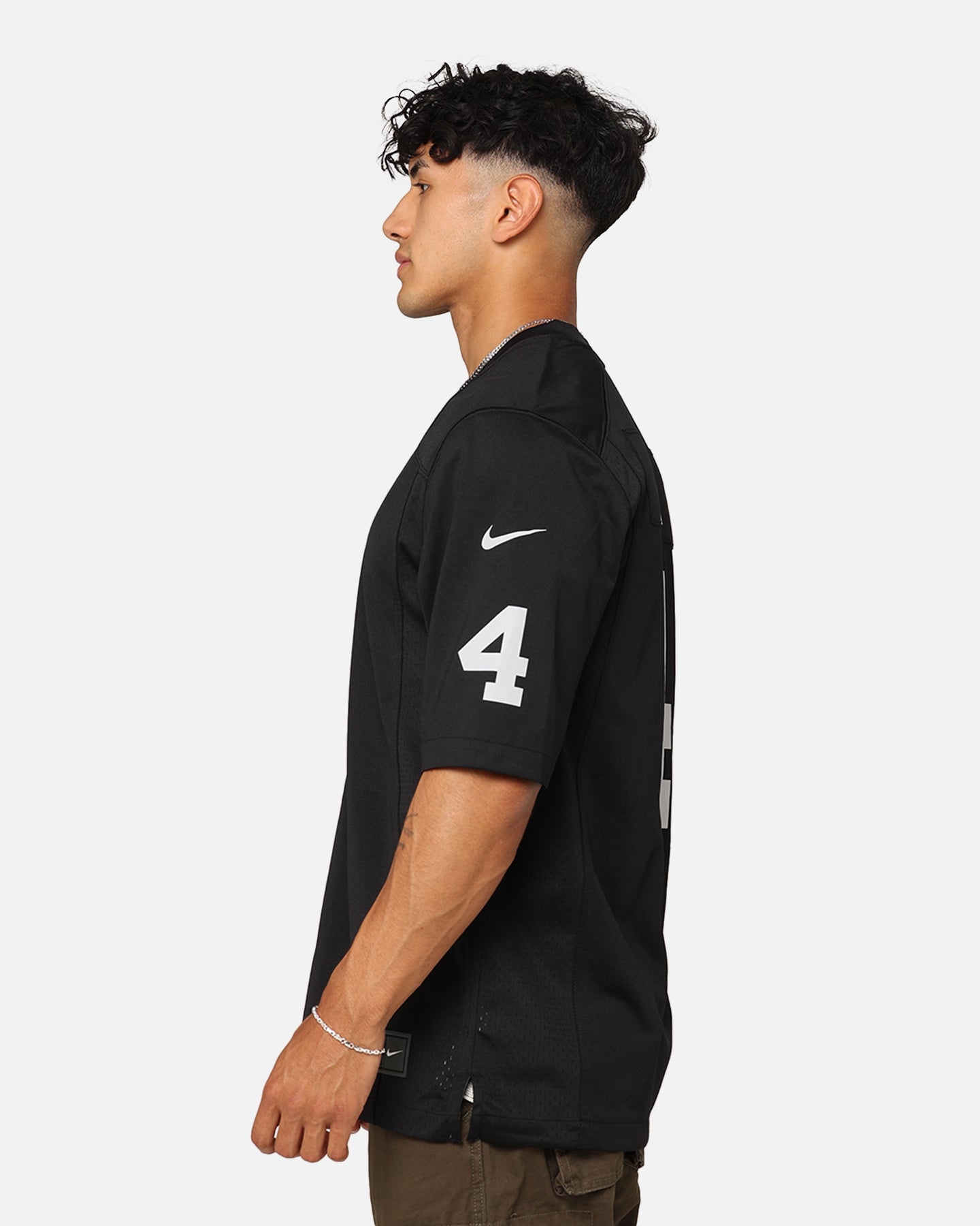 Nike Las Vegas Raiders Derek Carr #4 Game TC Jersey Black