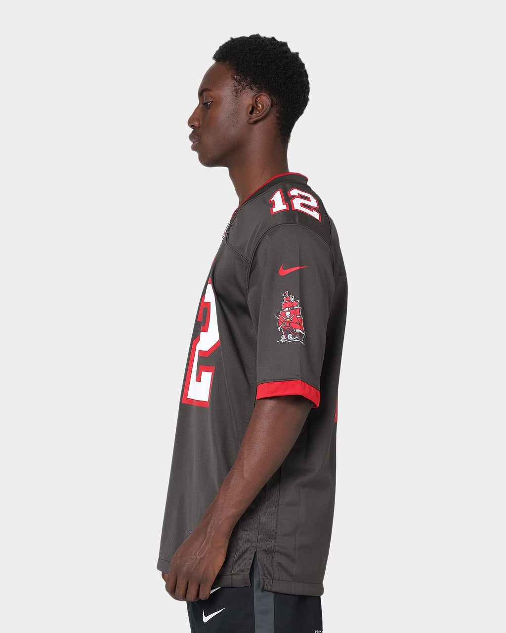 Nike Men's Tom Brady # 12 Tampa Bay Buccaneers NFL Game Jersey Deep Pewter