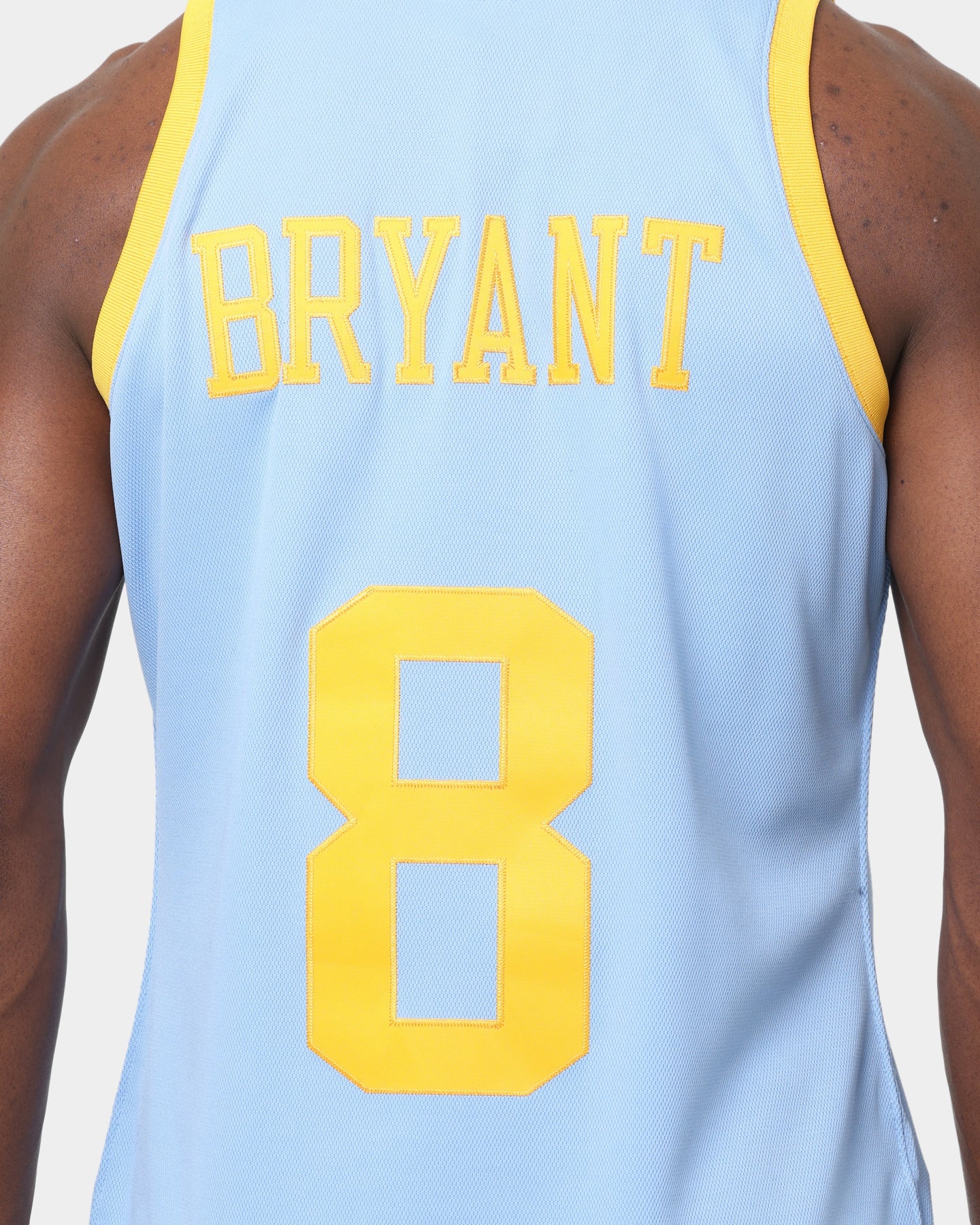 Mitchell & Ness Los Angeles Lakers Kobe Bryant '01-'02 #8 Hardwood Classics Throwback Authentic Jersey Blue