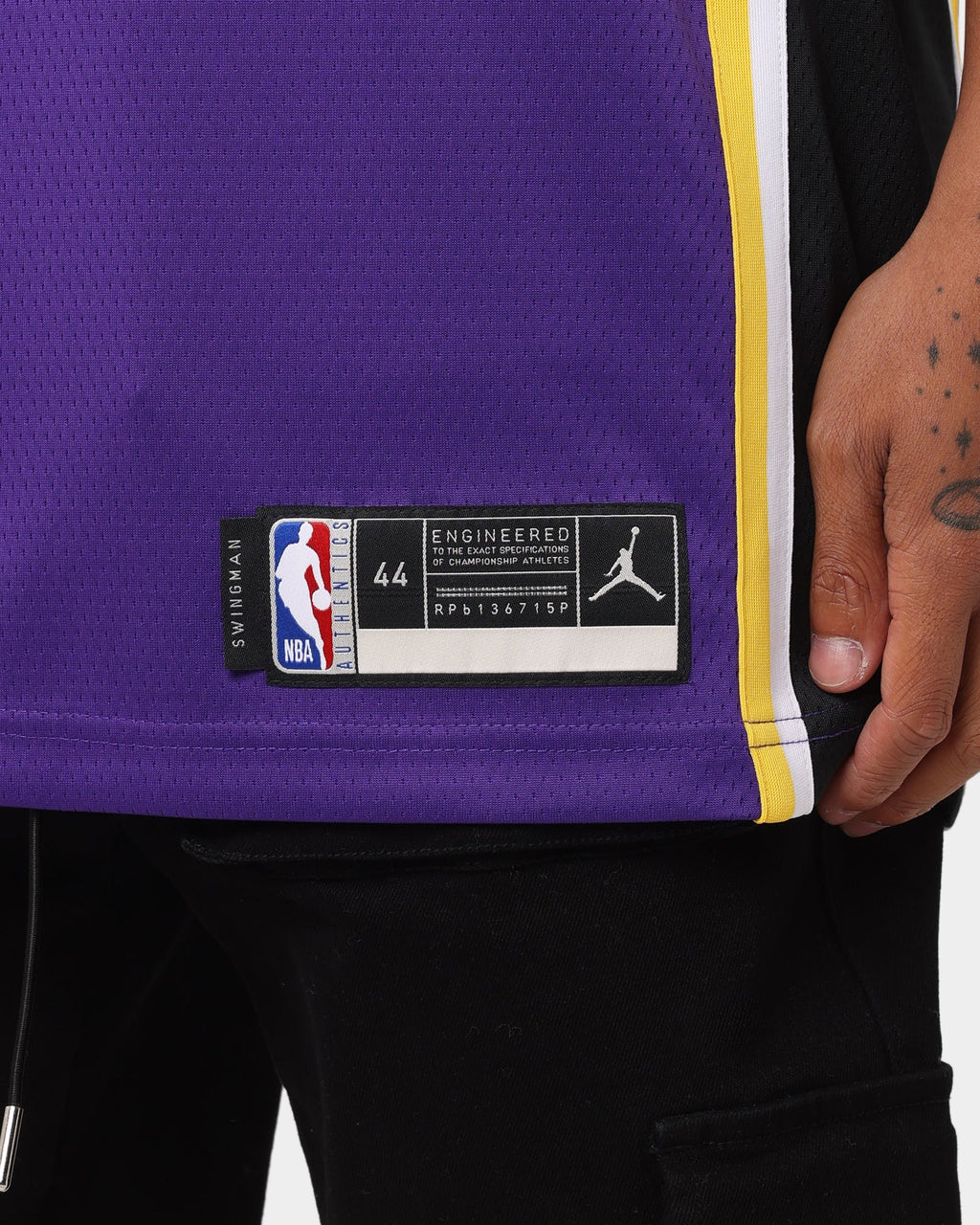 Jordan Los Angeles Lakers LeBron James #6 Statement Jersey Field Purple
