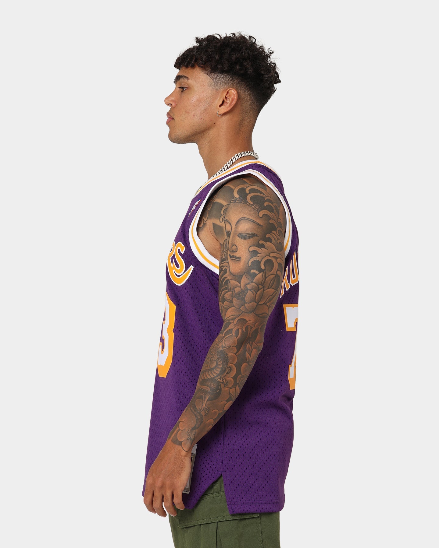 Mitchell & Ness Los Angeles Lakers Dennis Rodman #73 '98-'99 Road Swingman Jersey Purple