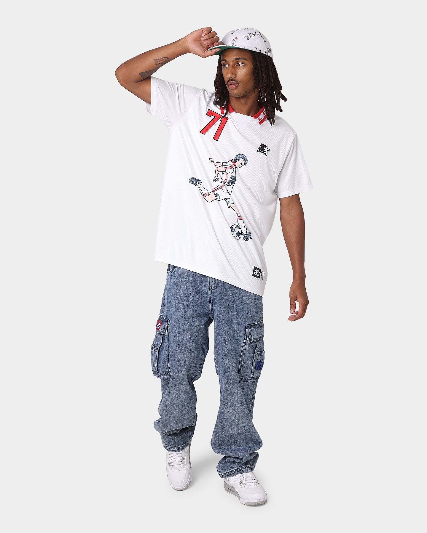 Starter Striker Football Jersey White