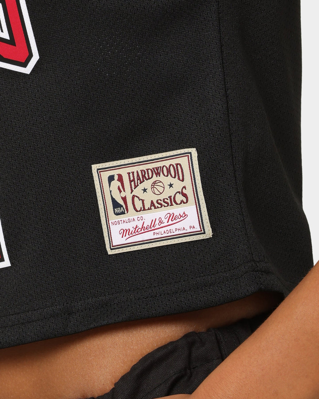 Mitchell & Ness Women's Chicago Bulls Dennis Rodman #91 NBA Cropped Jersey Black
