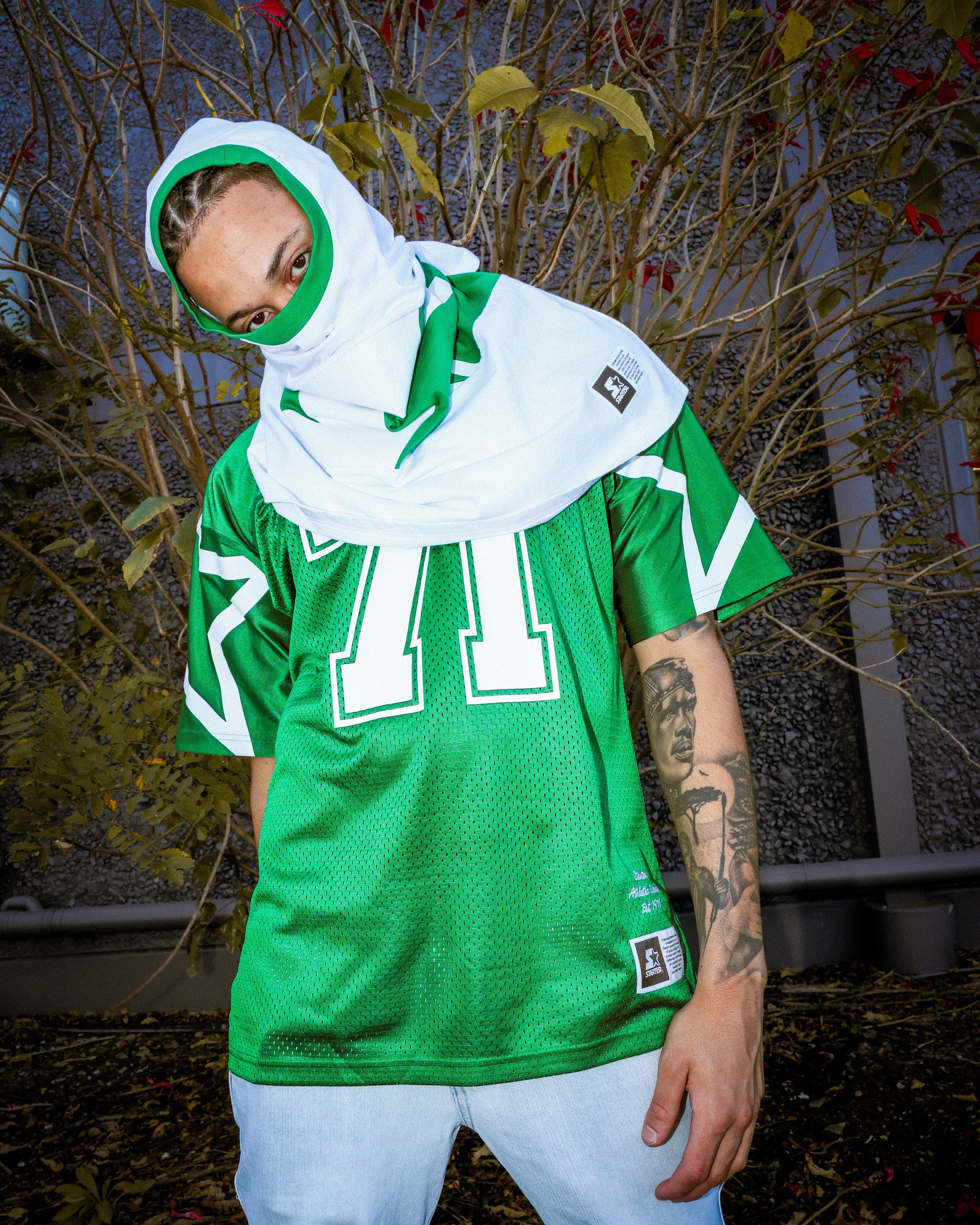 Starter Stars Football Jersey Green