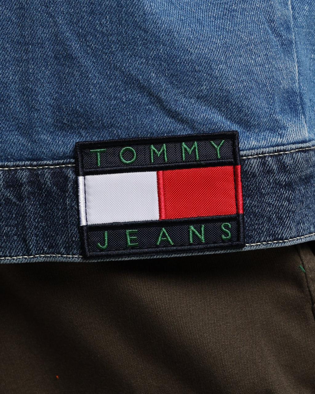 Tommy Jeans Panel Zip Denim Jacket Denim Light