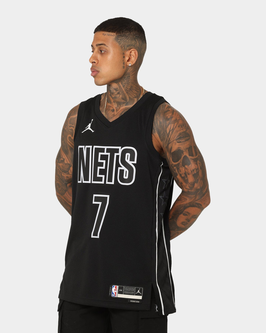 Jordan Kevin Durant Brooklyn Nets #7 Statement Edition Jordan Dri-FIT NBA Swingman Jersey Black