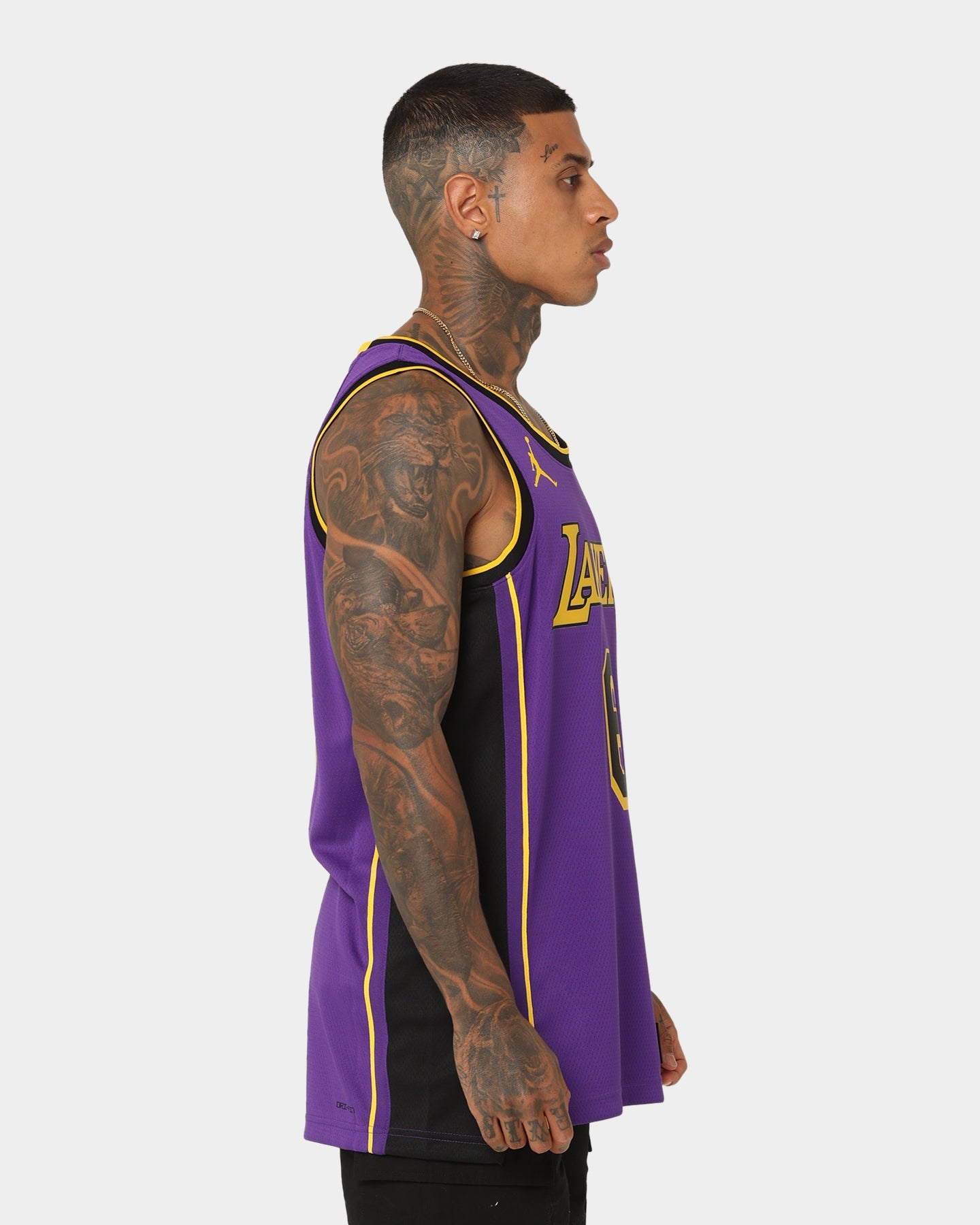 Jordan LeBron James Los Angeles Lakers #6 Statement Edition Jordan Dri-FIT NBA Swingman Jersey Field Purple