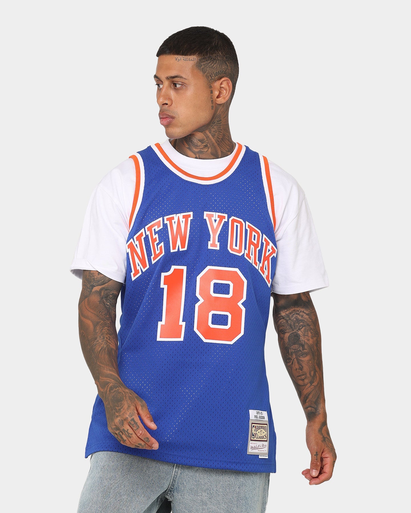 Mitchell & Ness Phil Jackson New York Knicks #18 '72-'73 Swingman Jersey Royal