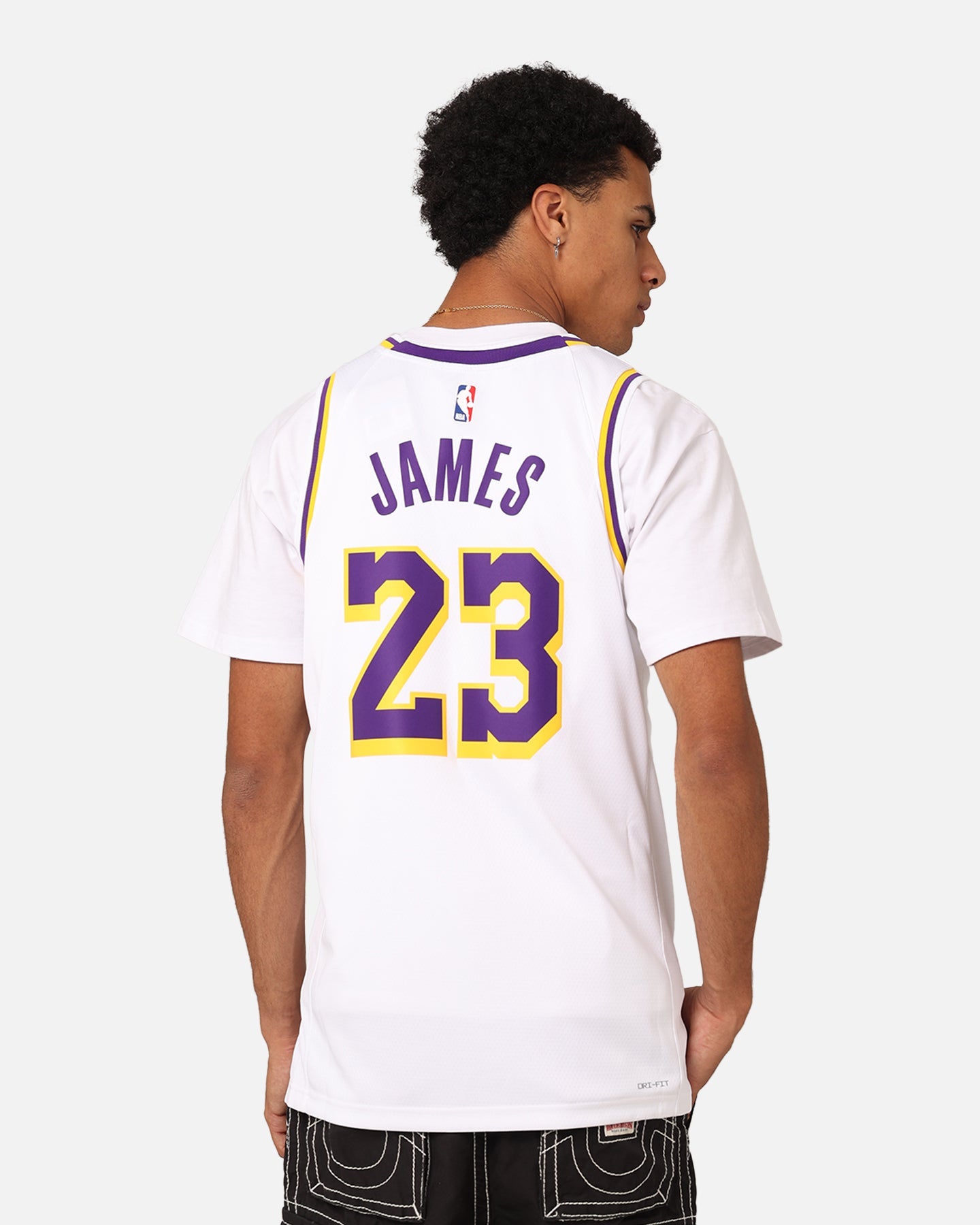 Nike Los Angeles Lakers Lebron James Dri-FIT Swingman Jersey White