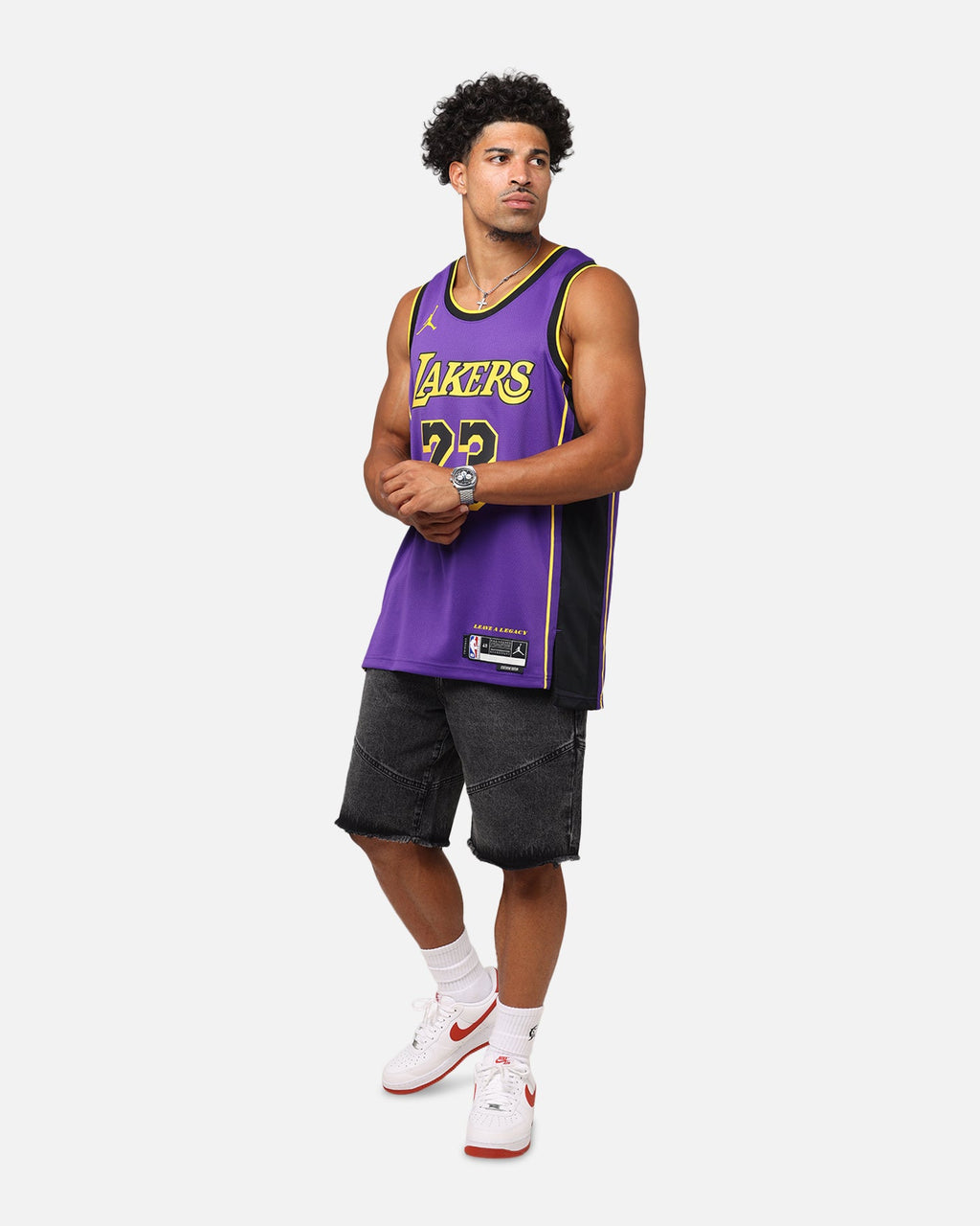 Nike Los Angeles Lakers Lebron James Dri-FIT Swingman Jersey Field Purple