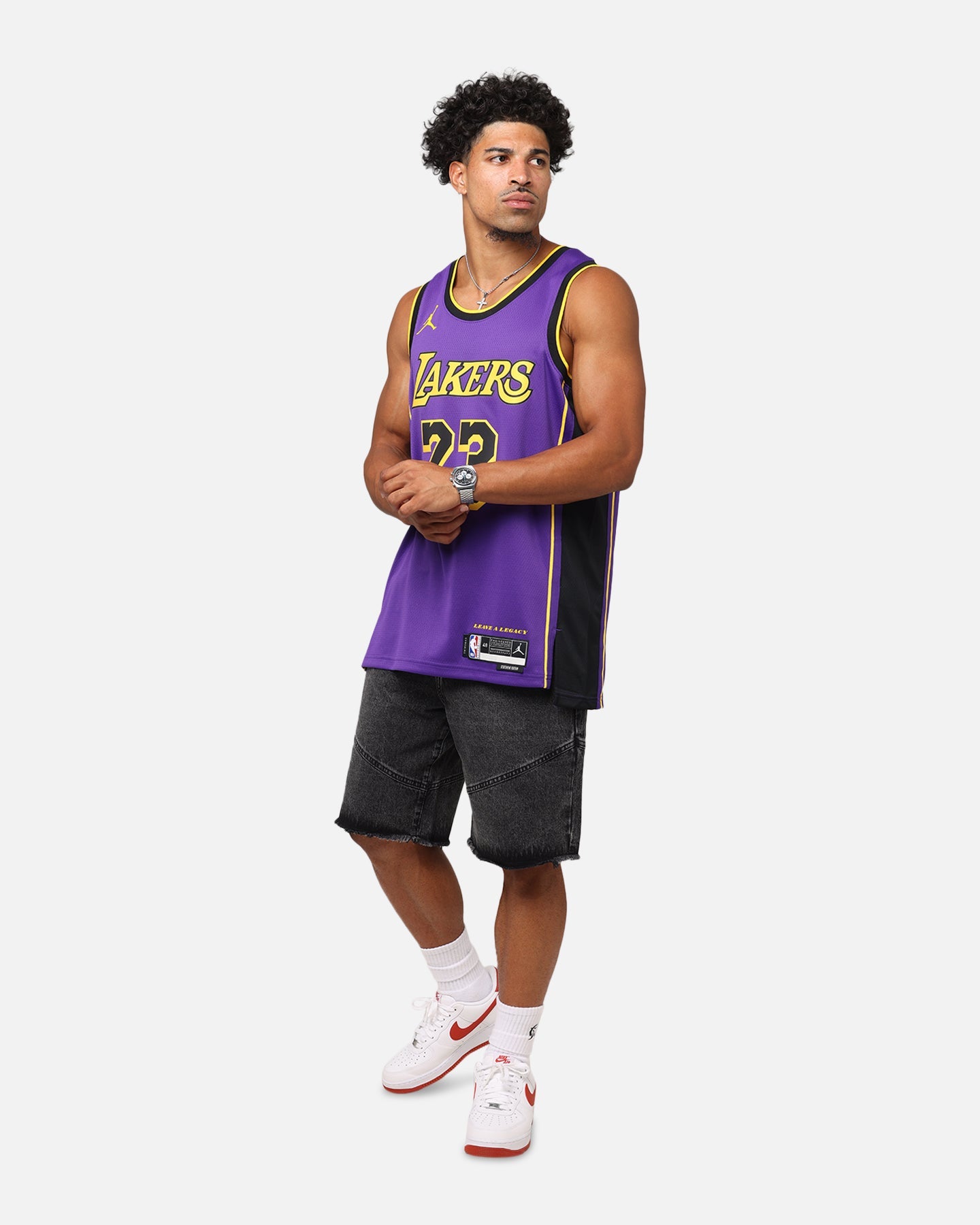 Nike Los Angeles Lakers Lebron James Dri-FIT Swingman Jersey Field Purple
