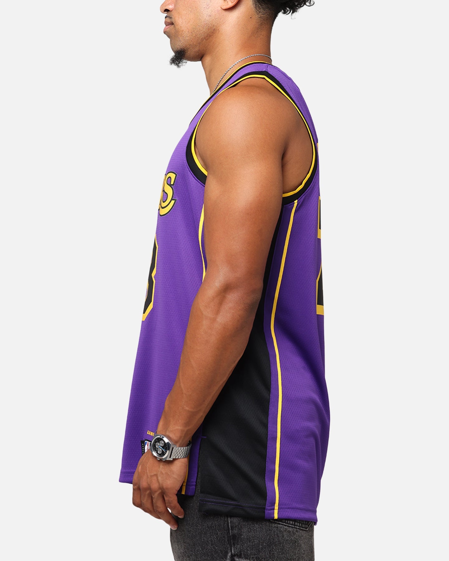 Nike Los Angeles Lakers Lebron James Dri-FIT Swingman Jersey Field Purple