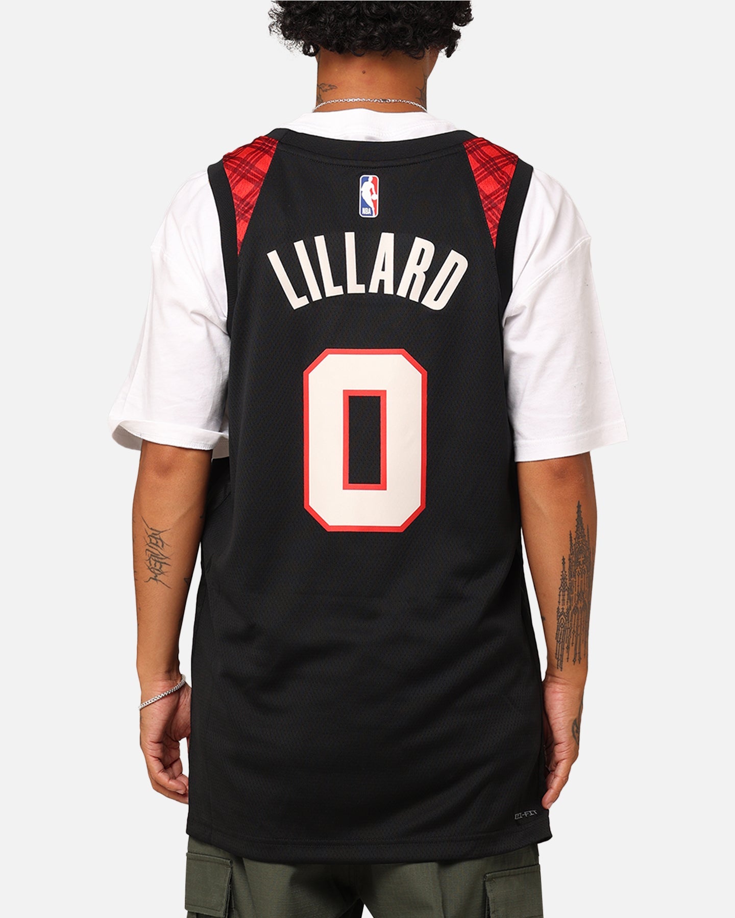 Nike Portland Trail Blazers Damian Lillard City Edition 2023/24 Dri-FIT Swingman Jersey Black