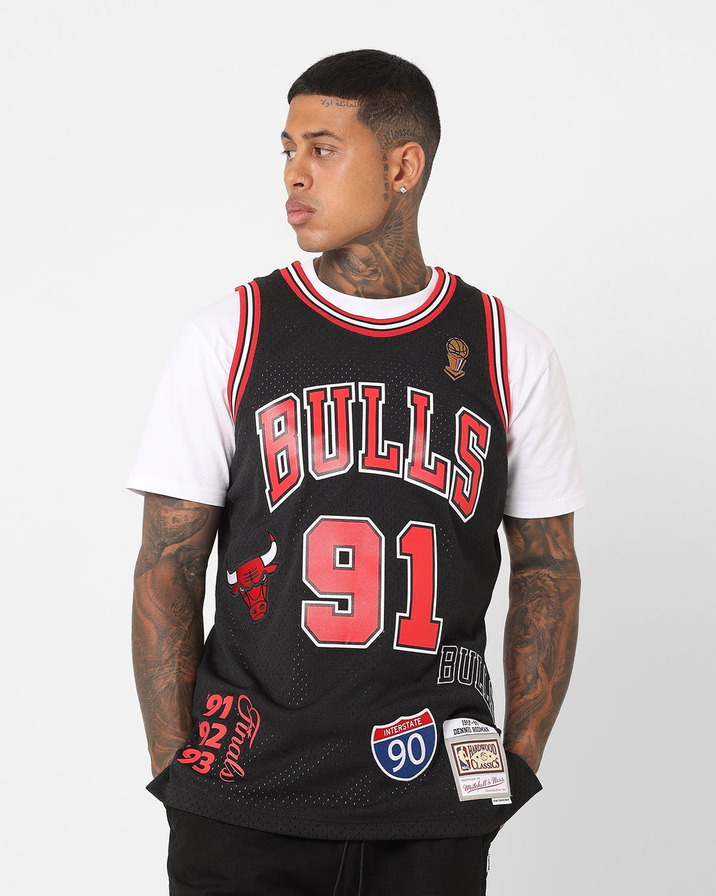 Mitchell & Ness Chicago Bulls Dennis Rodman Hi-Way Swing Jersey Black