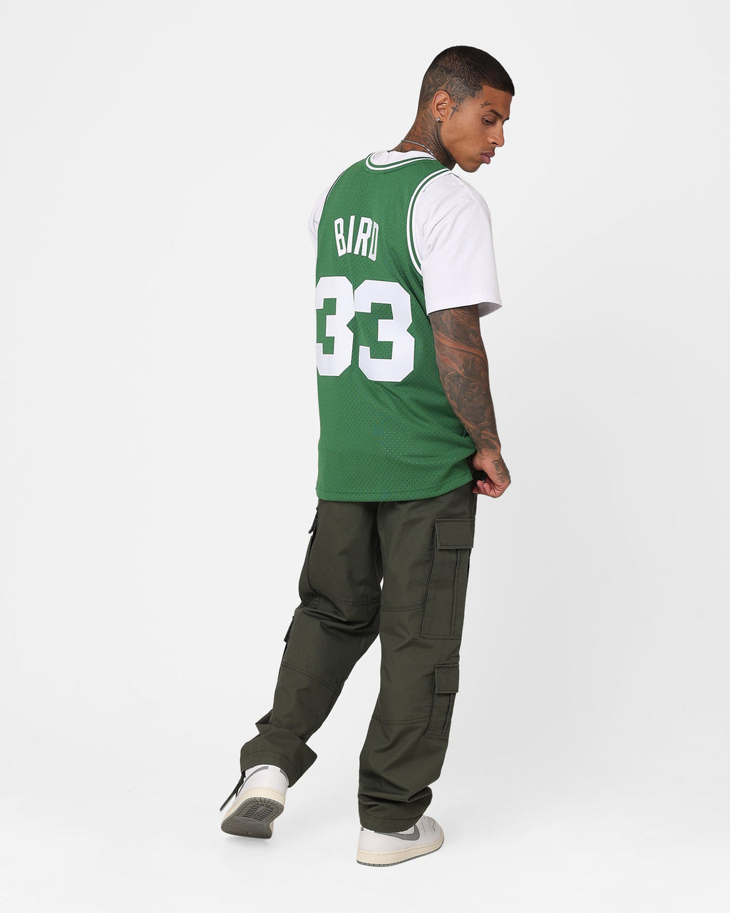 Mitchell & Ness Larry Bird Boston Celtics #33 Swing Jersey Kelly Green