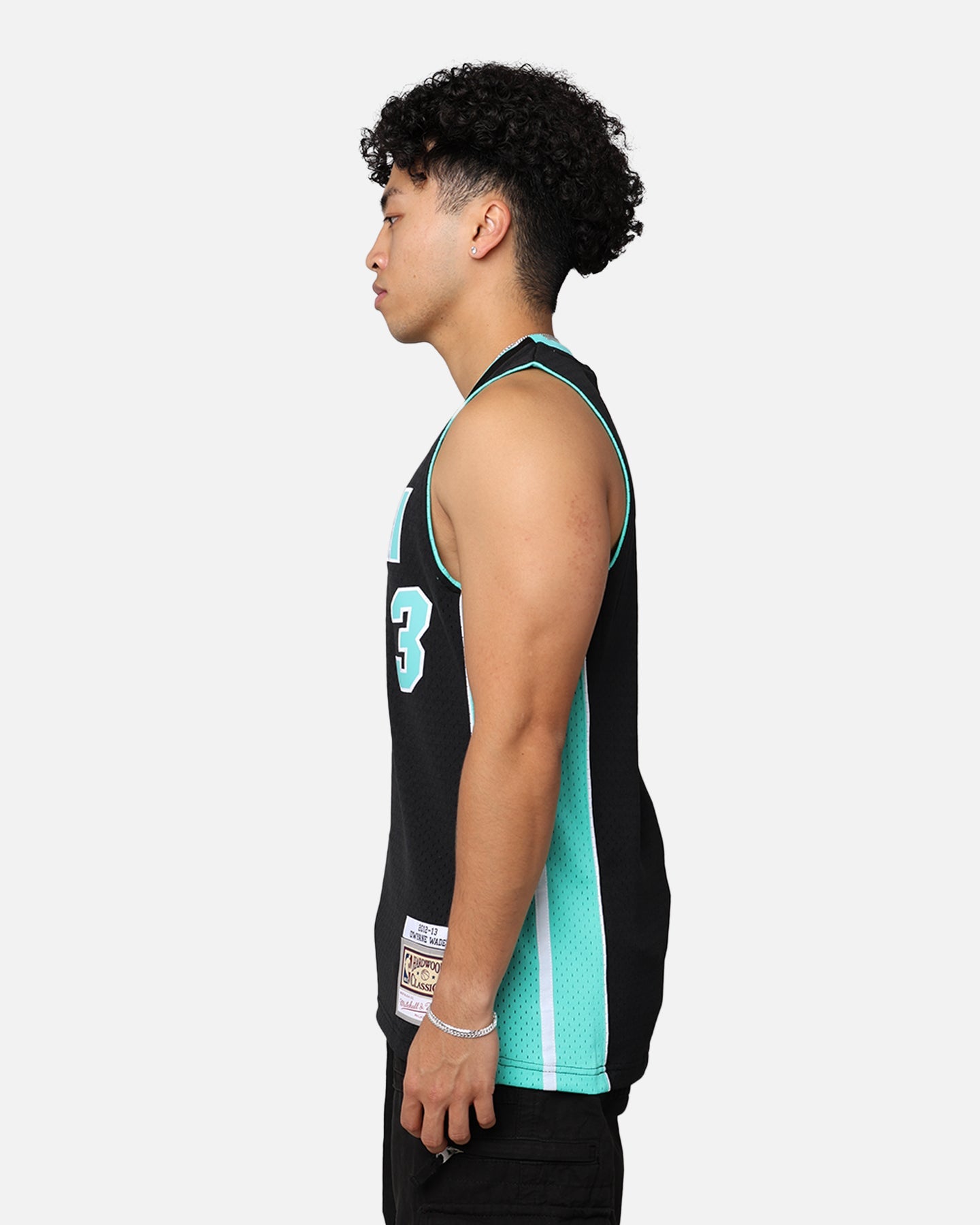 Mitchell & Ness Miami Heat Dwyane Wade '12-13 Swingman Jersey Black/Ice Blue