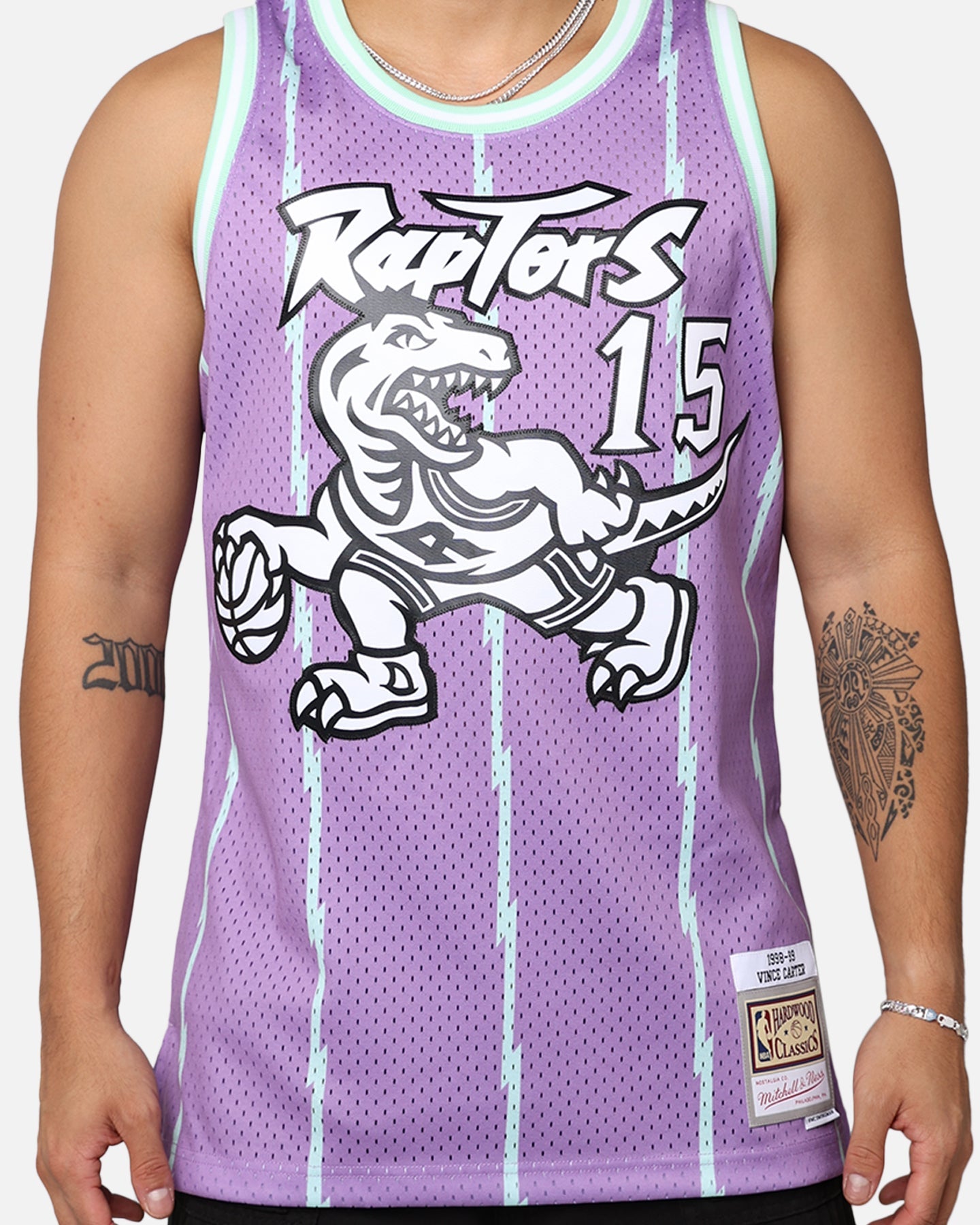 Mitchell & Ness Toronto Raptors Vince Carter 1998-99 Pastel Swingman Jersey Pastel Purple