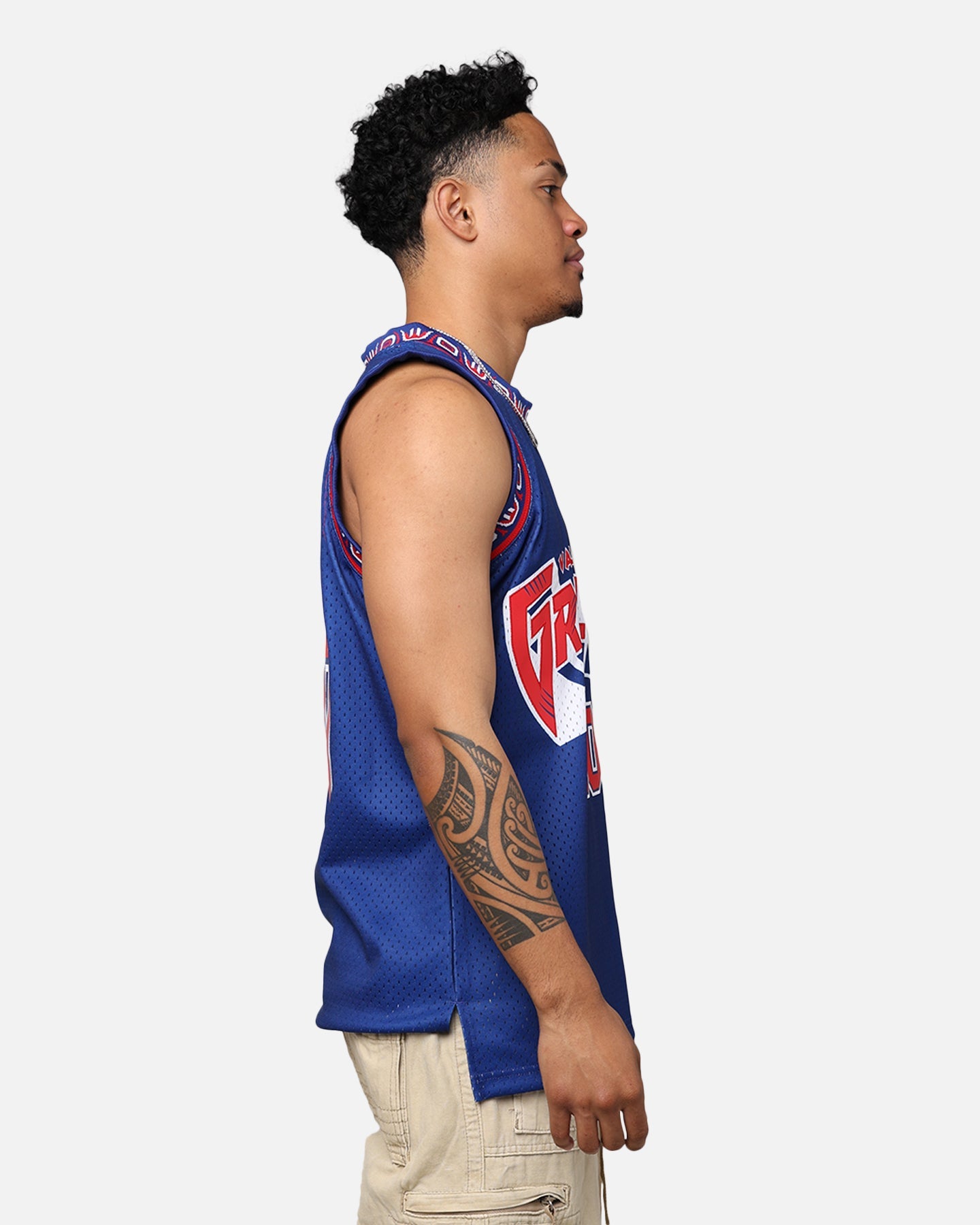 Mitchell & Ness Vancouver Grizzlies Mike Bibby 1998-99 College Twist Swing Jersey Navy/Red