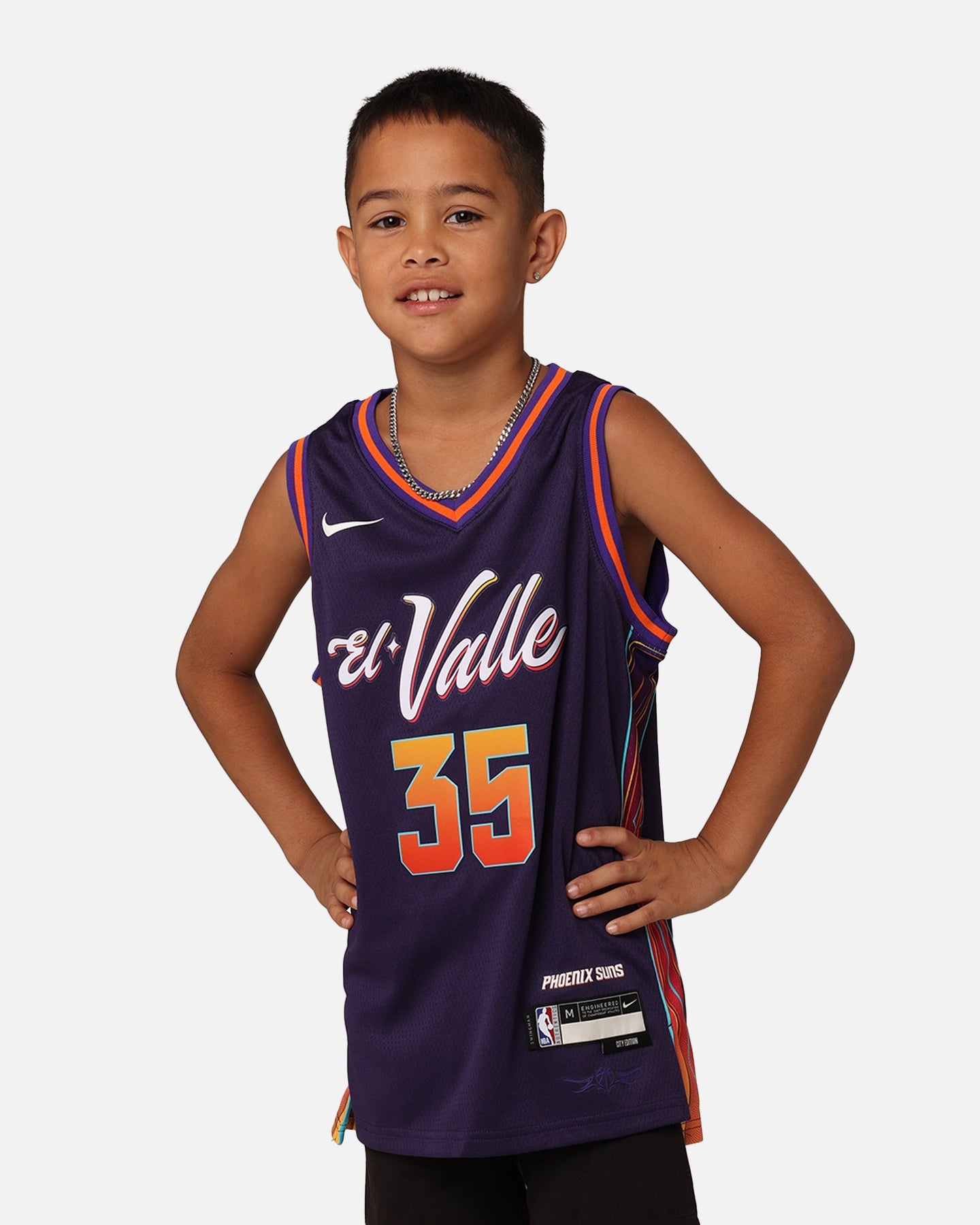 Nike Kids' Phoenix Suns Kevin Durant City Edition 2023/24 Swingman Jersey ink