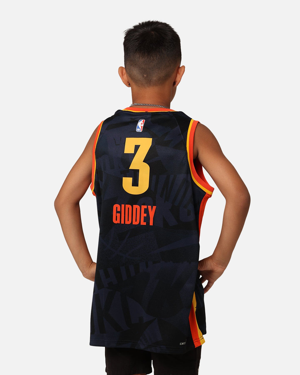 Nike Kids' Oklahoma City Thunder Josh Giddey City Edition 2023/24 Swingman Jersey Black