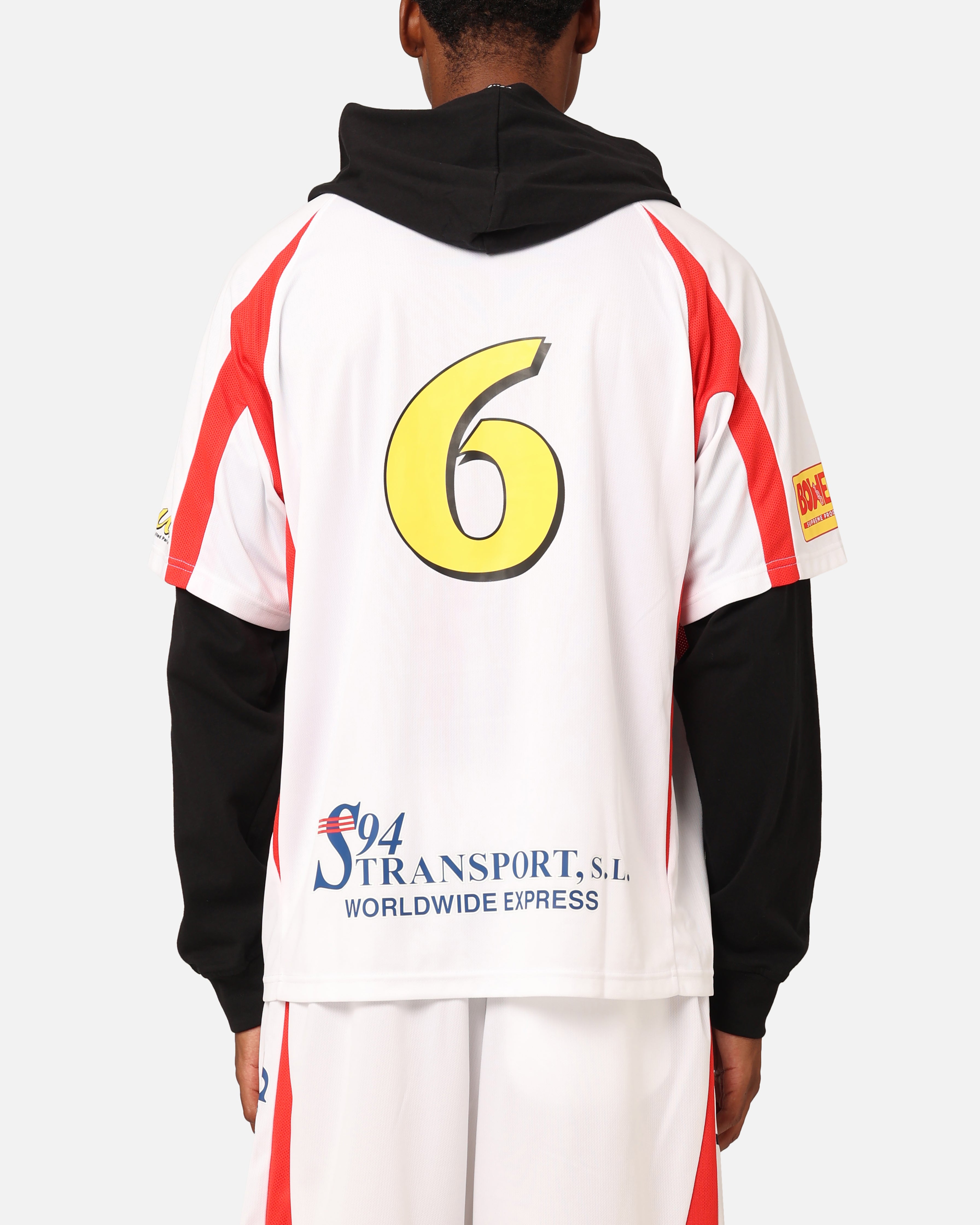 Supreme Hooded Soccer Jersey White