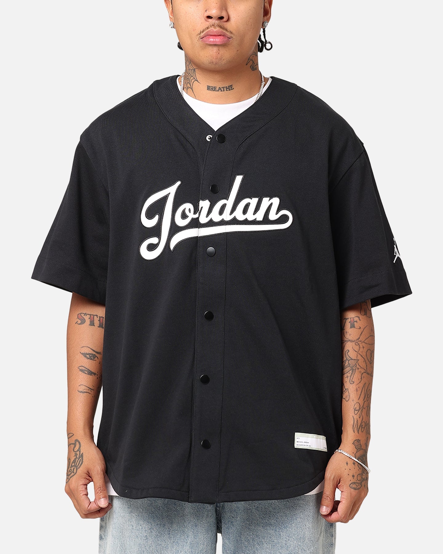 Jordan Flight MVP Statement Baseball Top Black/White