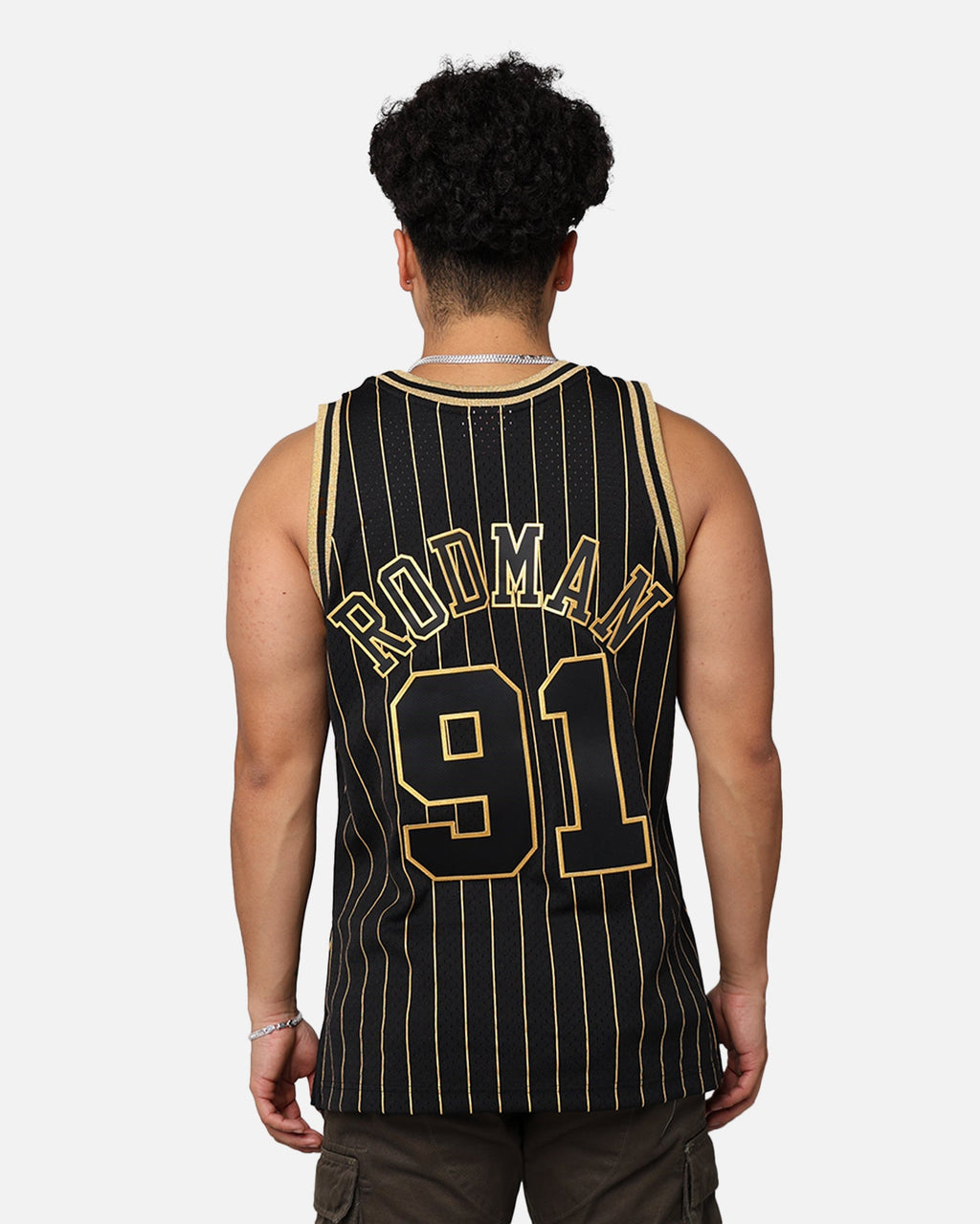 Mitchell & Ness Chicago Bulls Dennis Rodman '97-98 Swingman Jersey Black/Gold