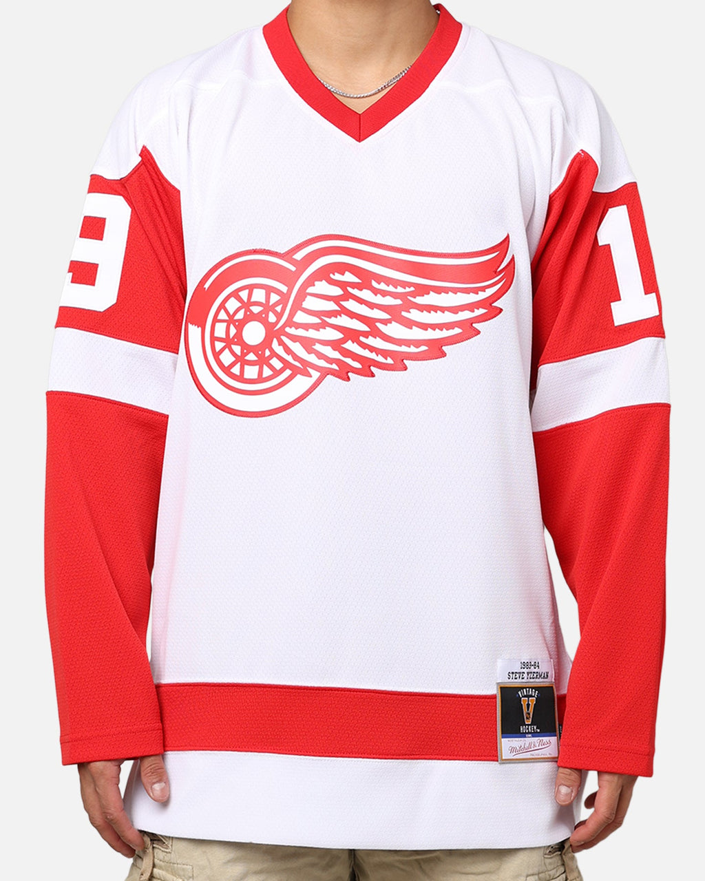 Mitchell & Ness Detroit Red Wings Steve Yzerman '83-84 Jersey White