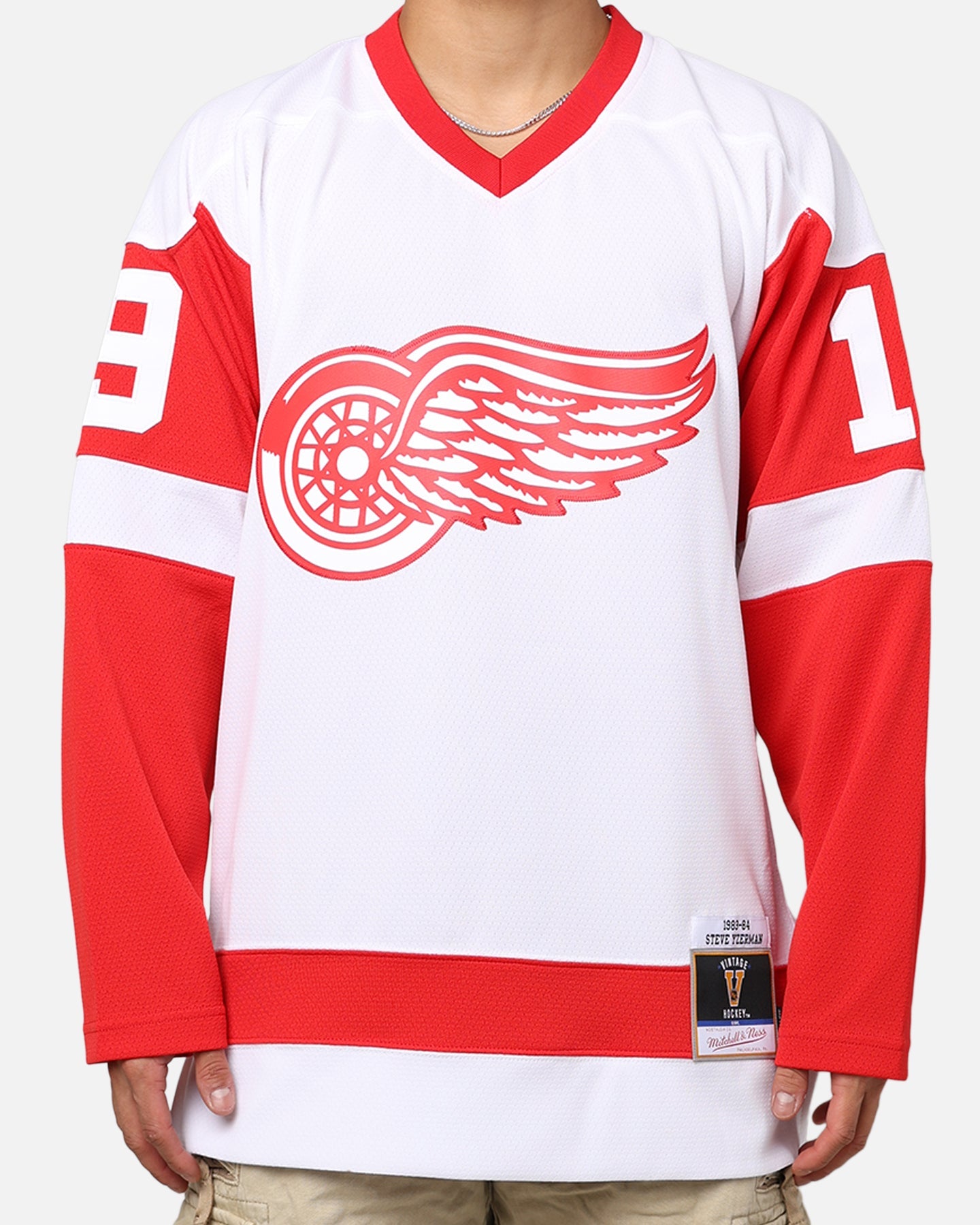 Mitchell & Ness Detroit Red Wings Steve Yzerman '83-84 Jersey White