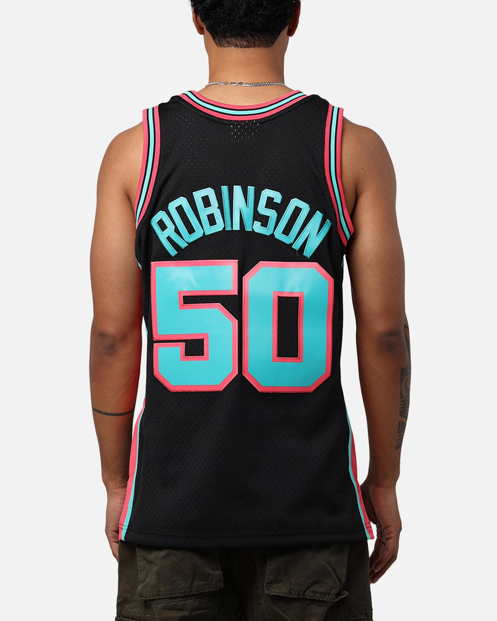 Mitchell & Ness San Antonio Spurs David Robinson 'Spurs 2014 Champs' City Edition '98-99 Swingman Jersey Black