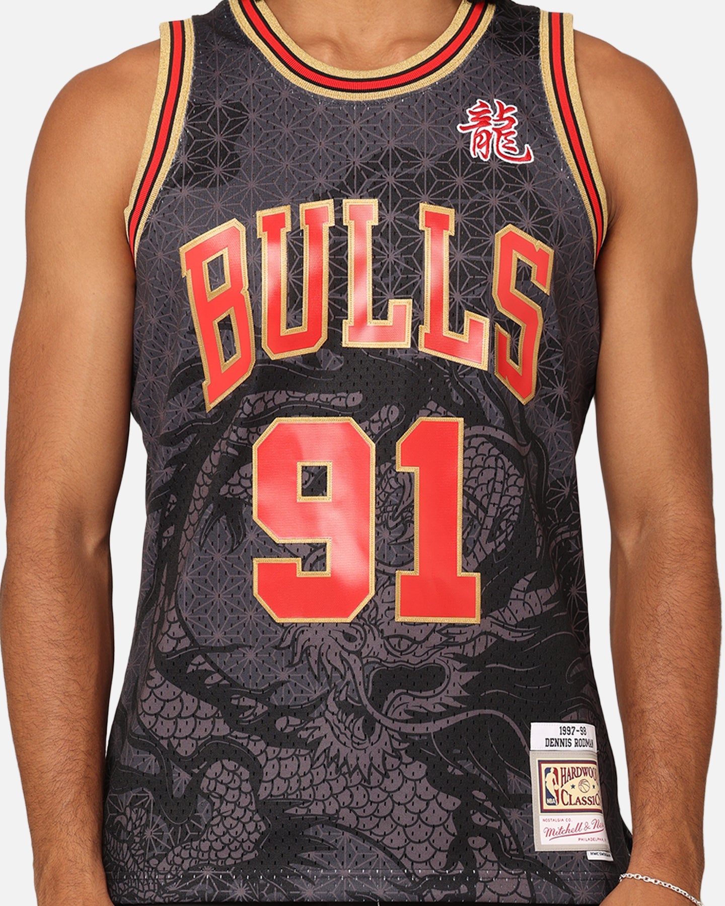 Mitchell & Ness Chicago Bulls Dennis Rodman '97-98 Year of the Dragon Swingman Jersey Black/Red