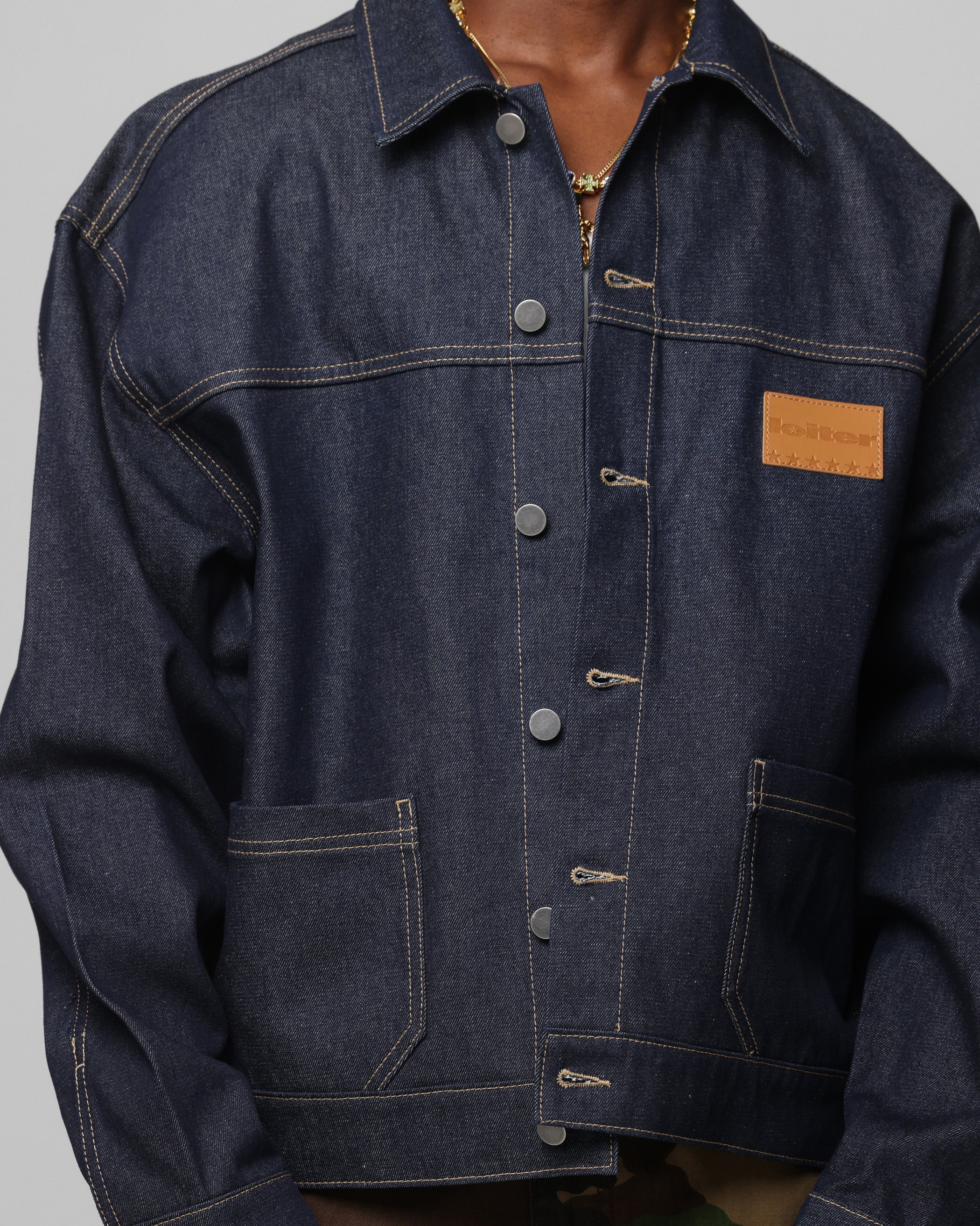 Loiter Prestige Denim Jacket Raw Indigo