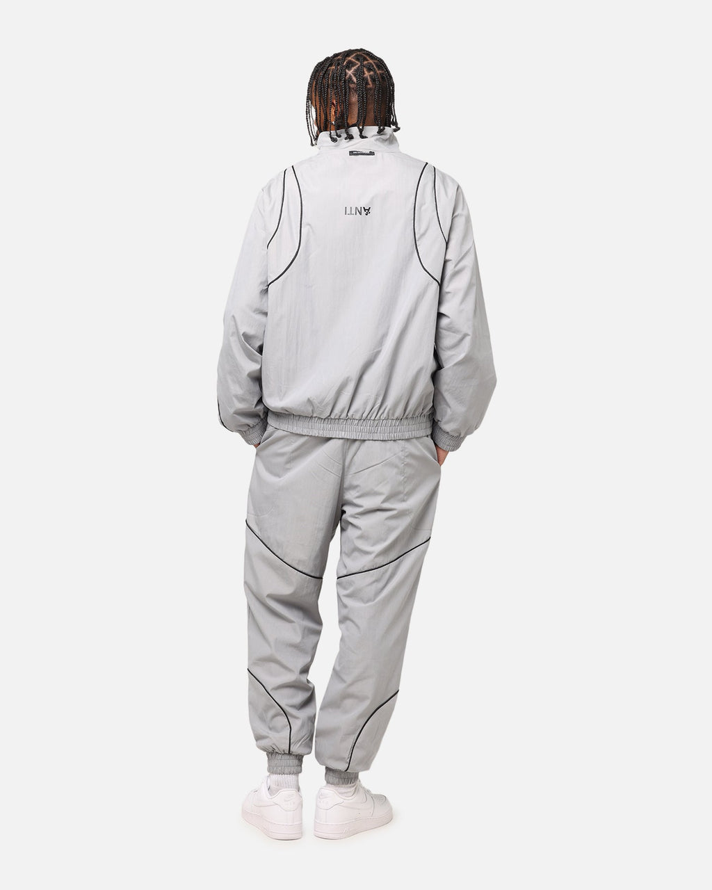 The Anti Order Stereo Nylon Track Jacket Grey