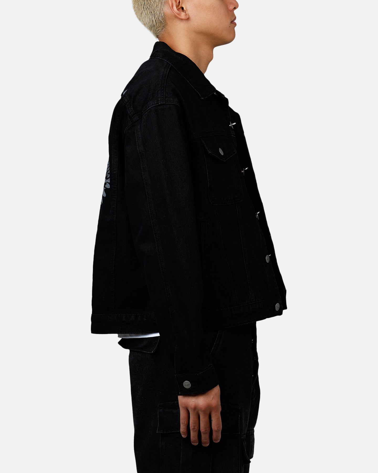 Saint Morta Amorfati Denim Jacket Black Shadow