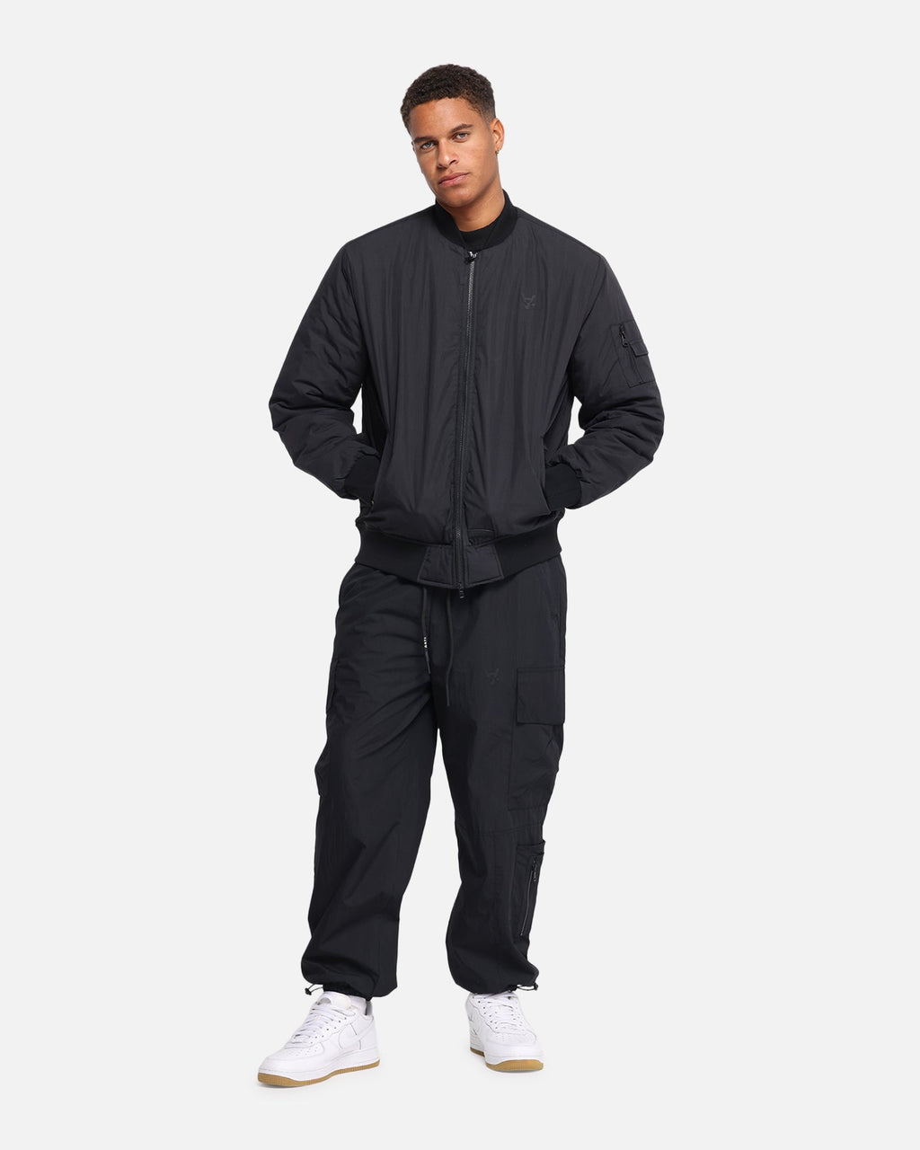 The Anti Order Anti Essential Oversized Bomber Jacket Black