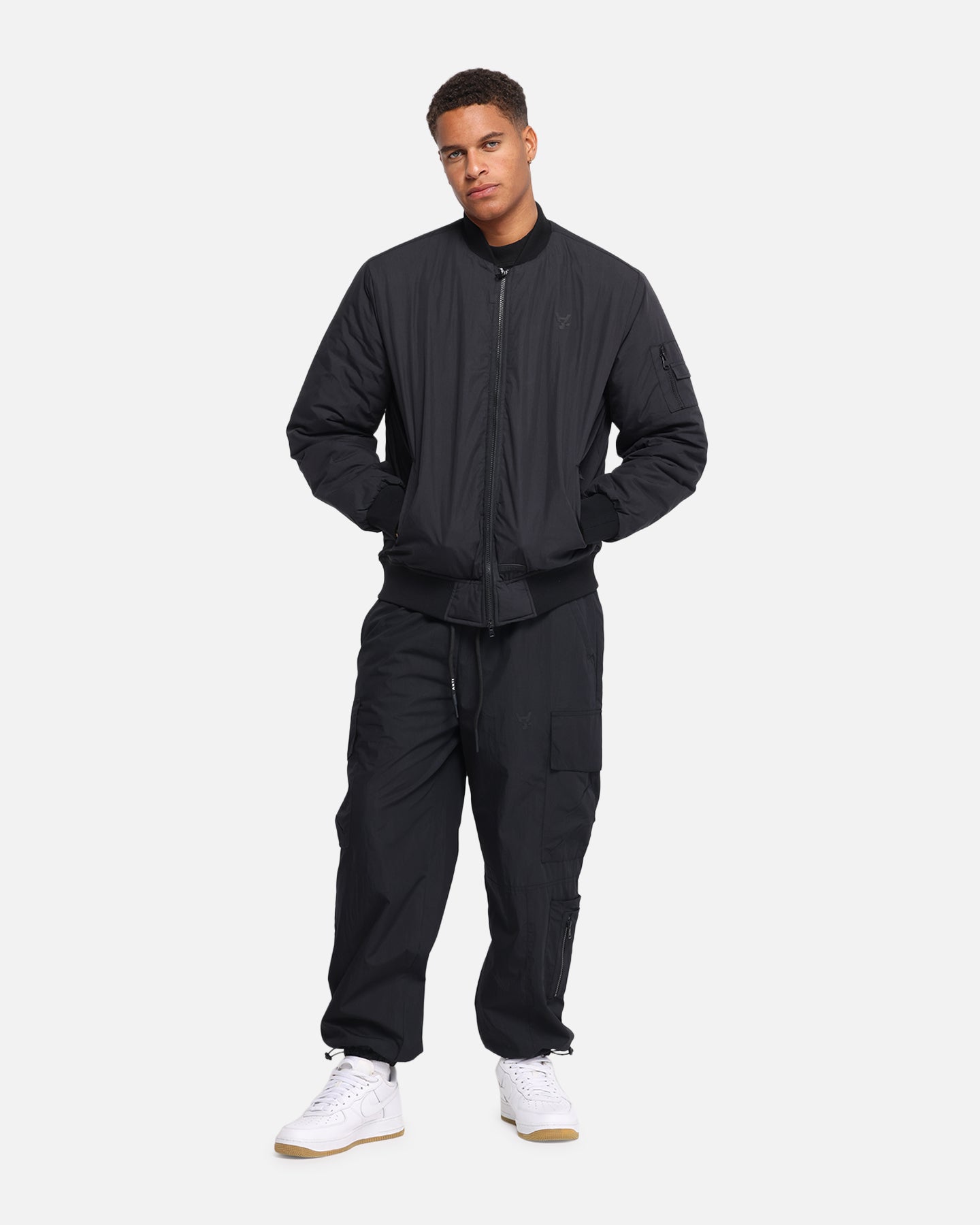 The Anti Order Anti Essential Oversized Bomber Jacket Black