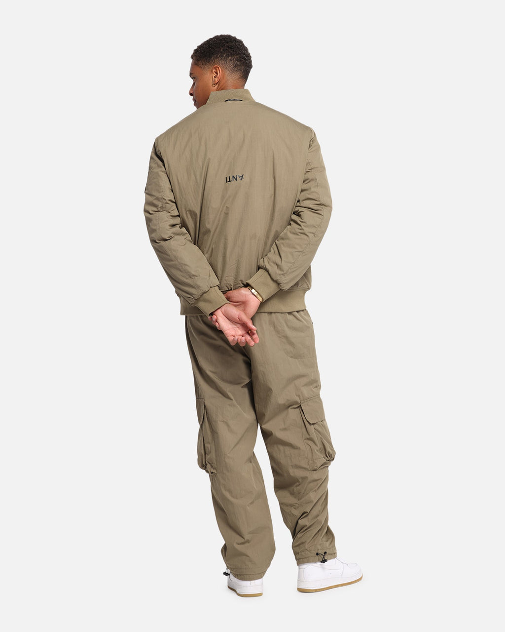 The Anti Order Anti Essential Oversized Bomber Jacket Dark Taupe