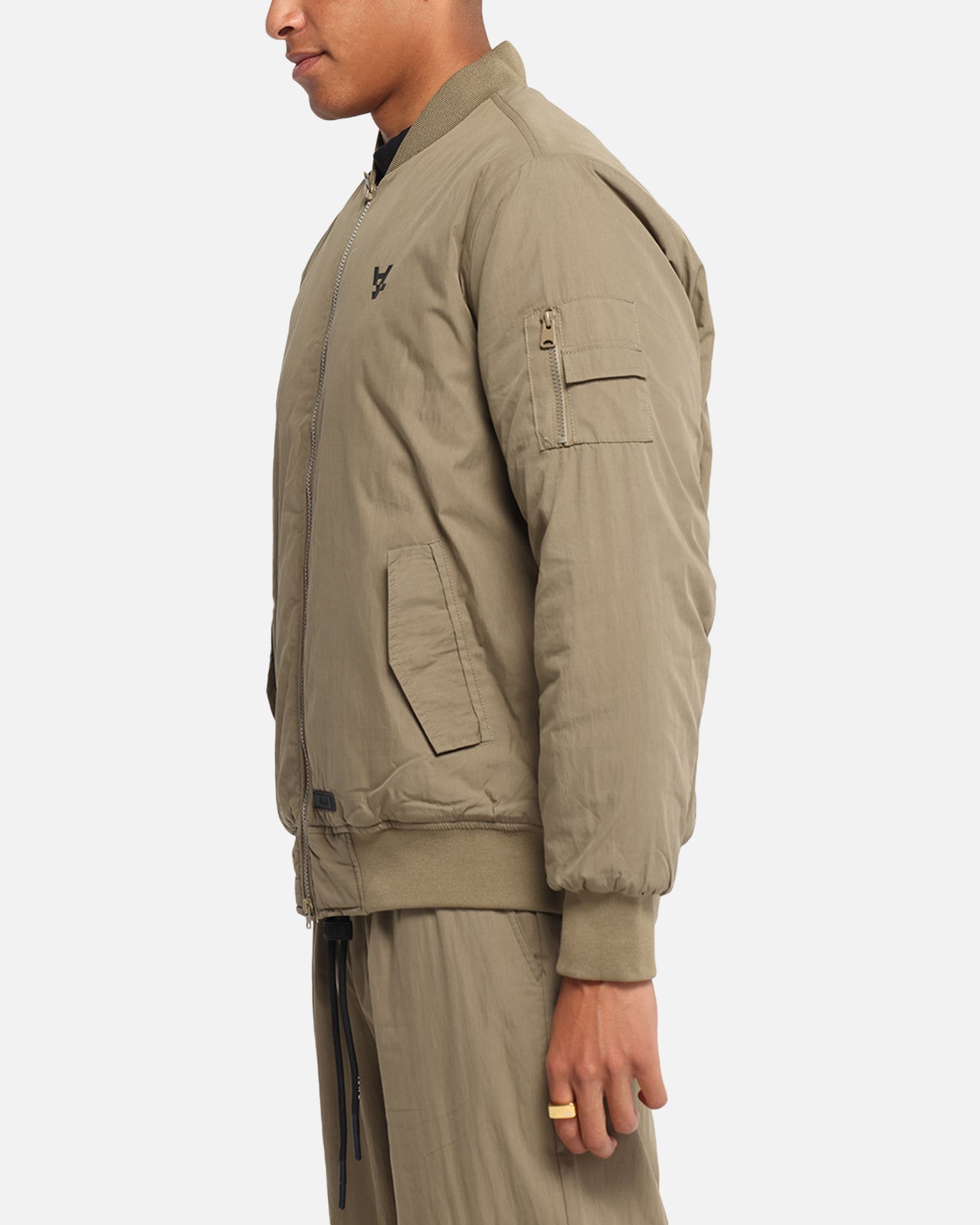 The Anti Order Anti Essential Oversized Bomber Jacket Dark Taupe