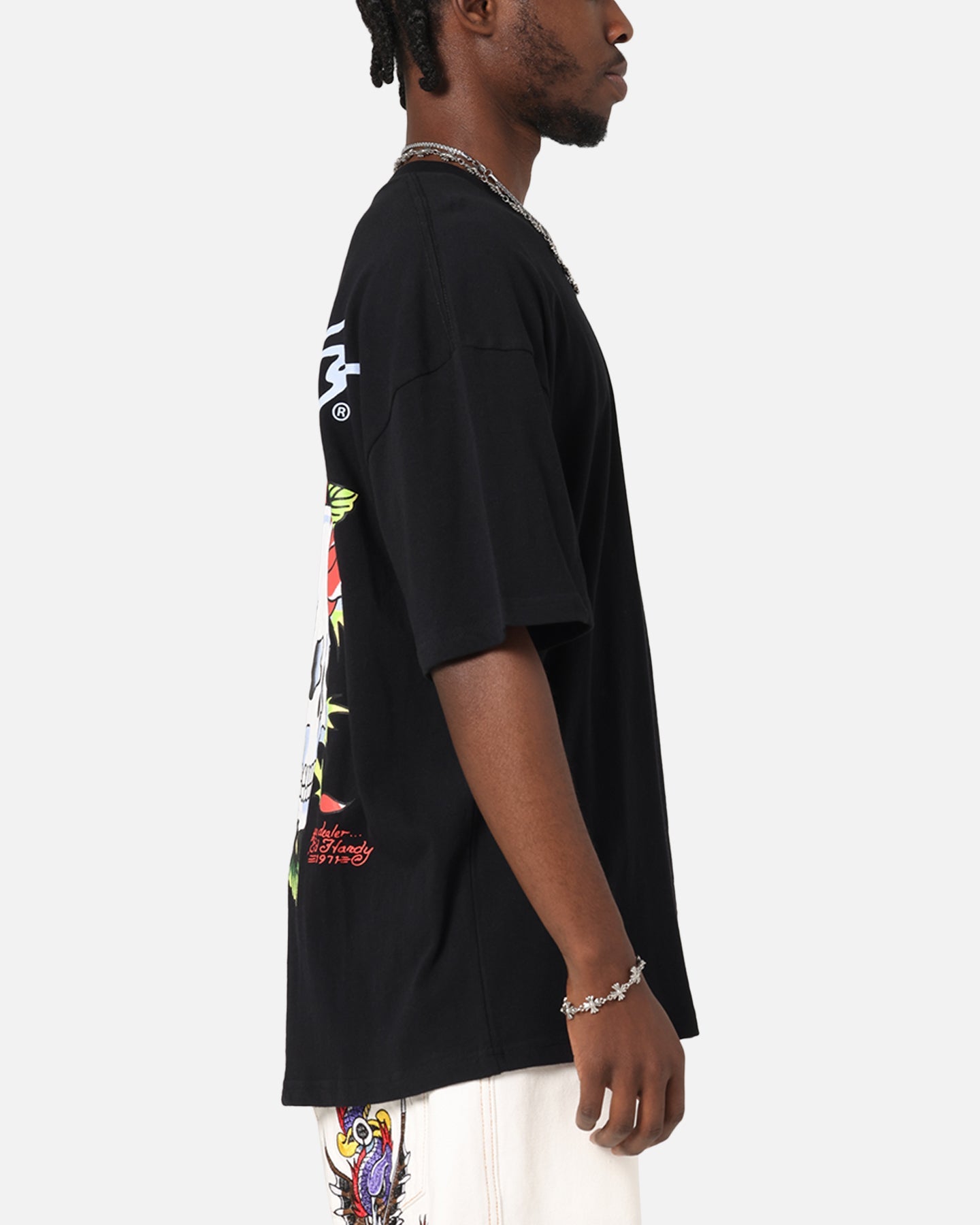 Ed Hardy Death & Bloom T-Shirt Black