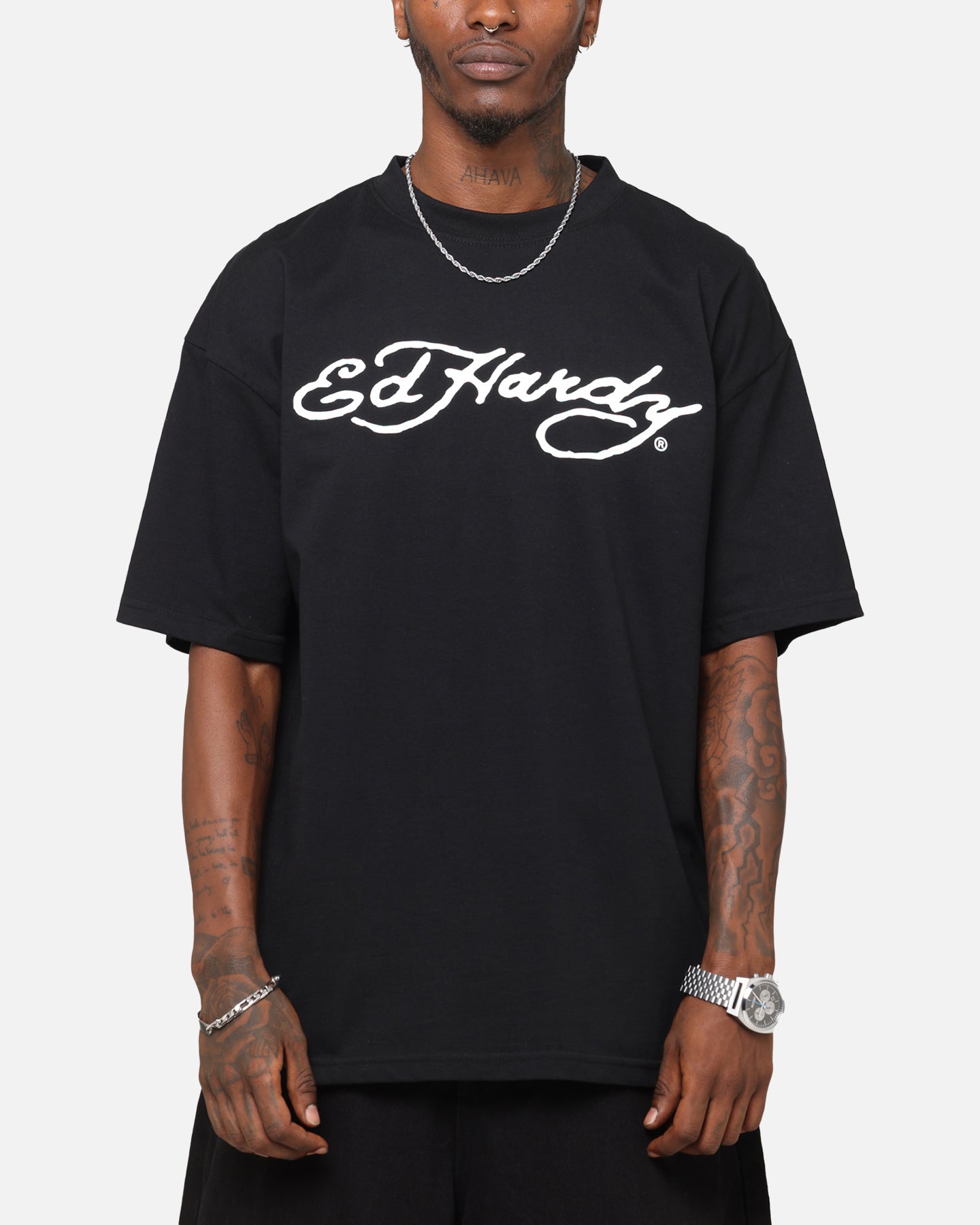 Ed Hardy Tiger Stamp T-Shirt Black