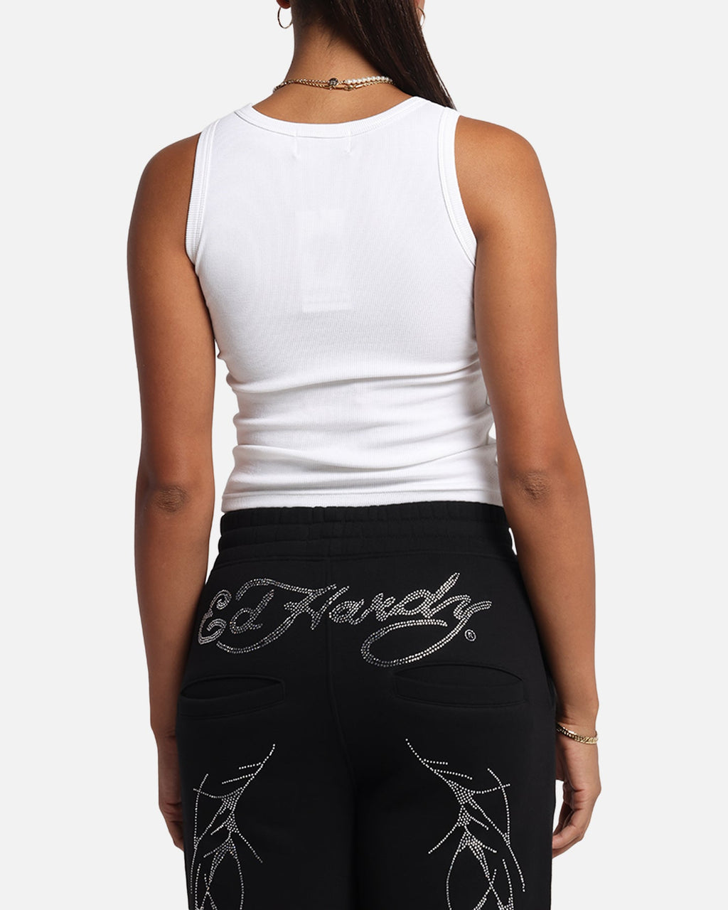 Ed Hardy Women's Love Kills Tank White