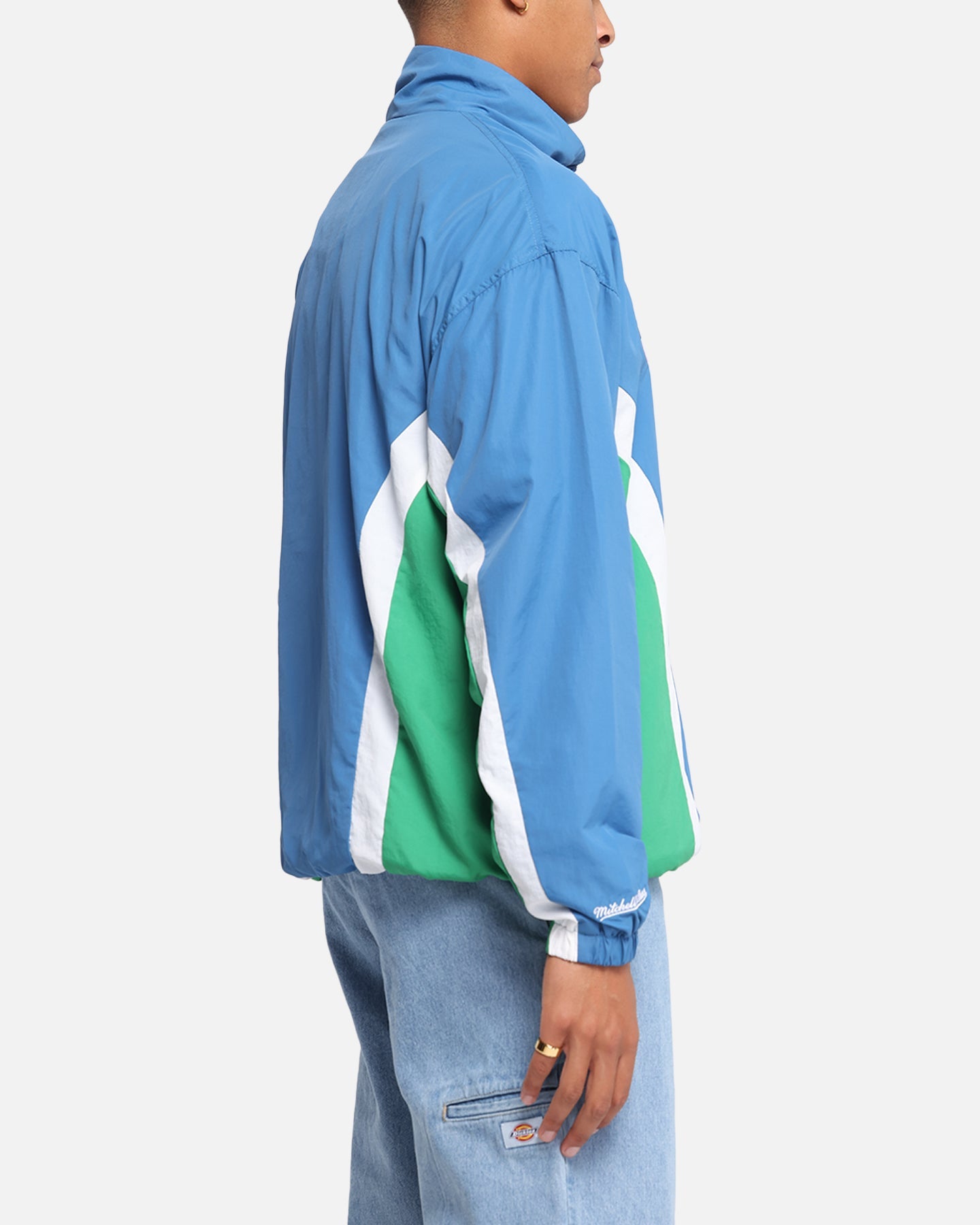 Mitchell & Ness Minnesota Timberwolves Nylon Track Jacket Blue/Green